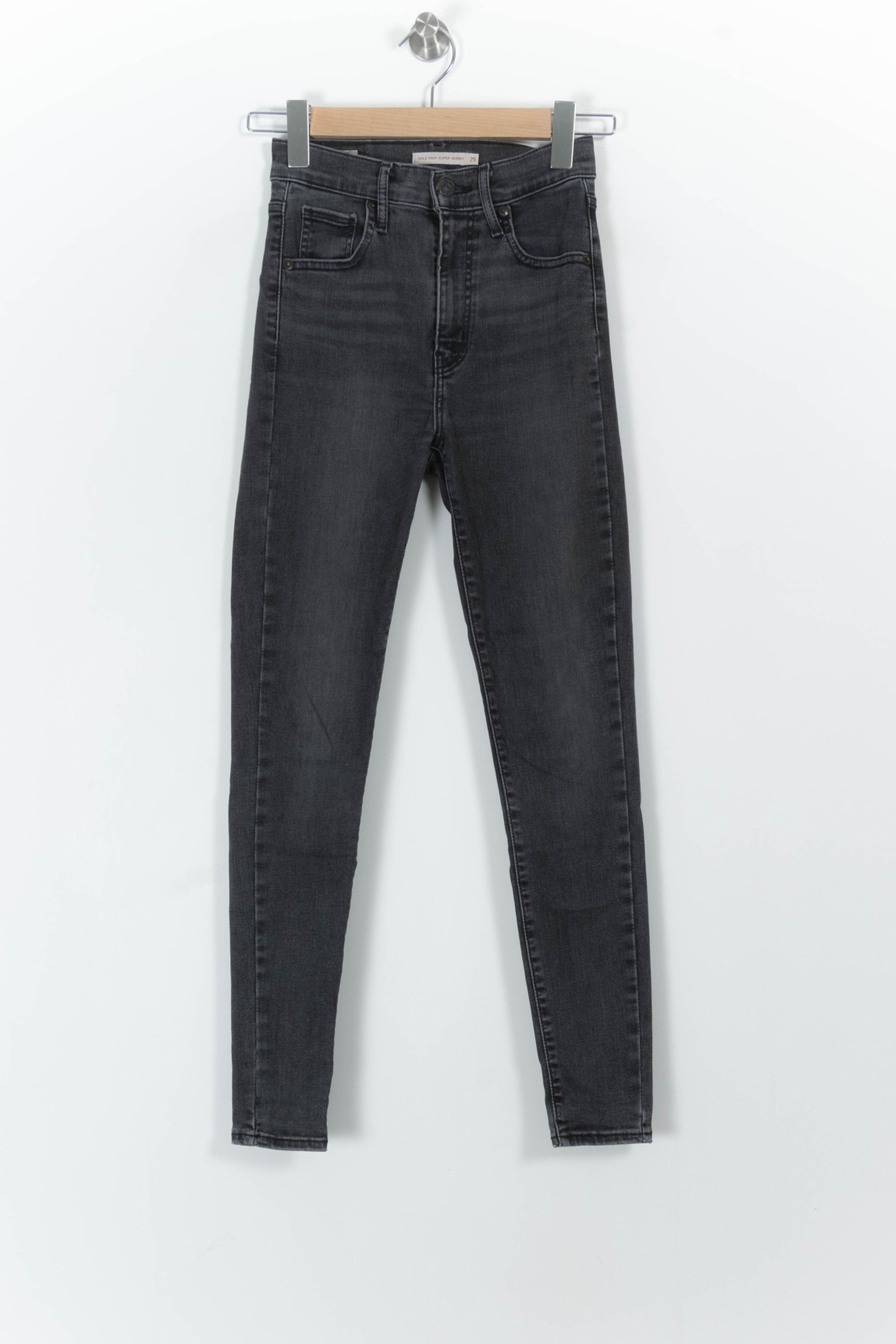 Cropped slim jeans with studs LEVI'S - Seconde main Black