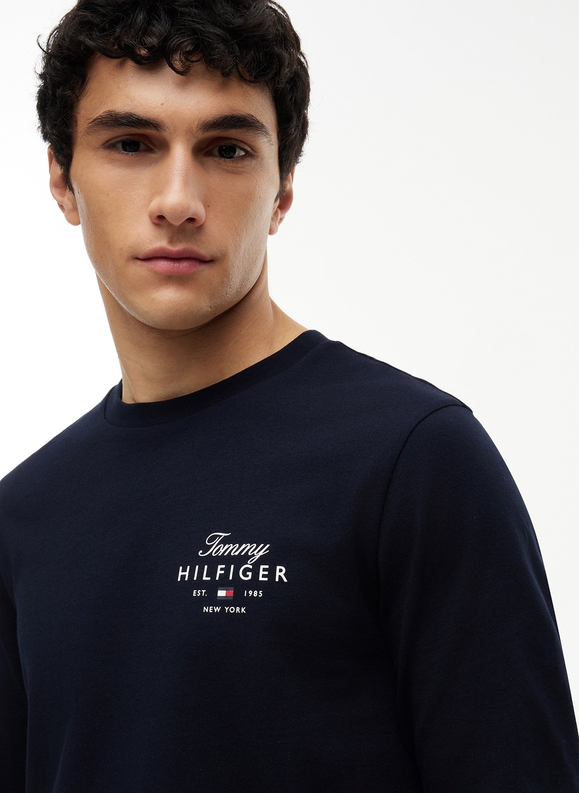 Jockoville - Langärmliges T-Shirt aus Baumwolle TOMMY HILFIGER Blau