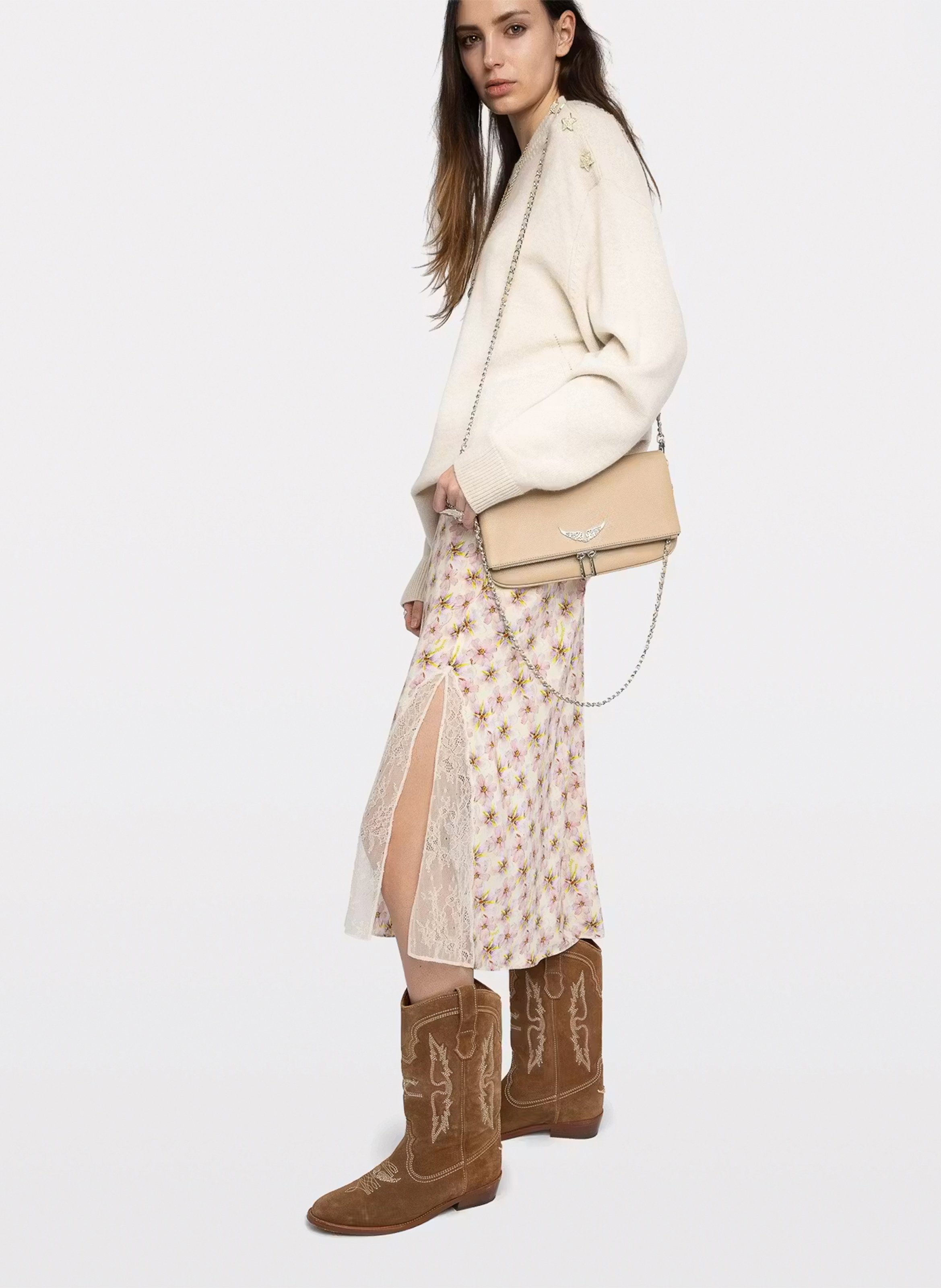 Crystal ring ZADIG&VOLTAIRE Beige