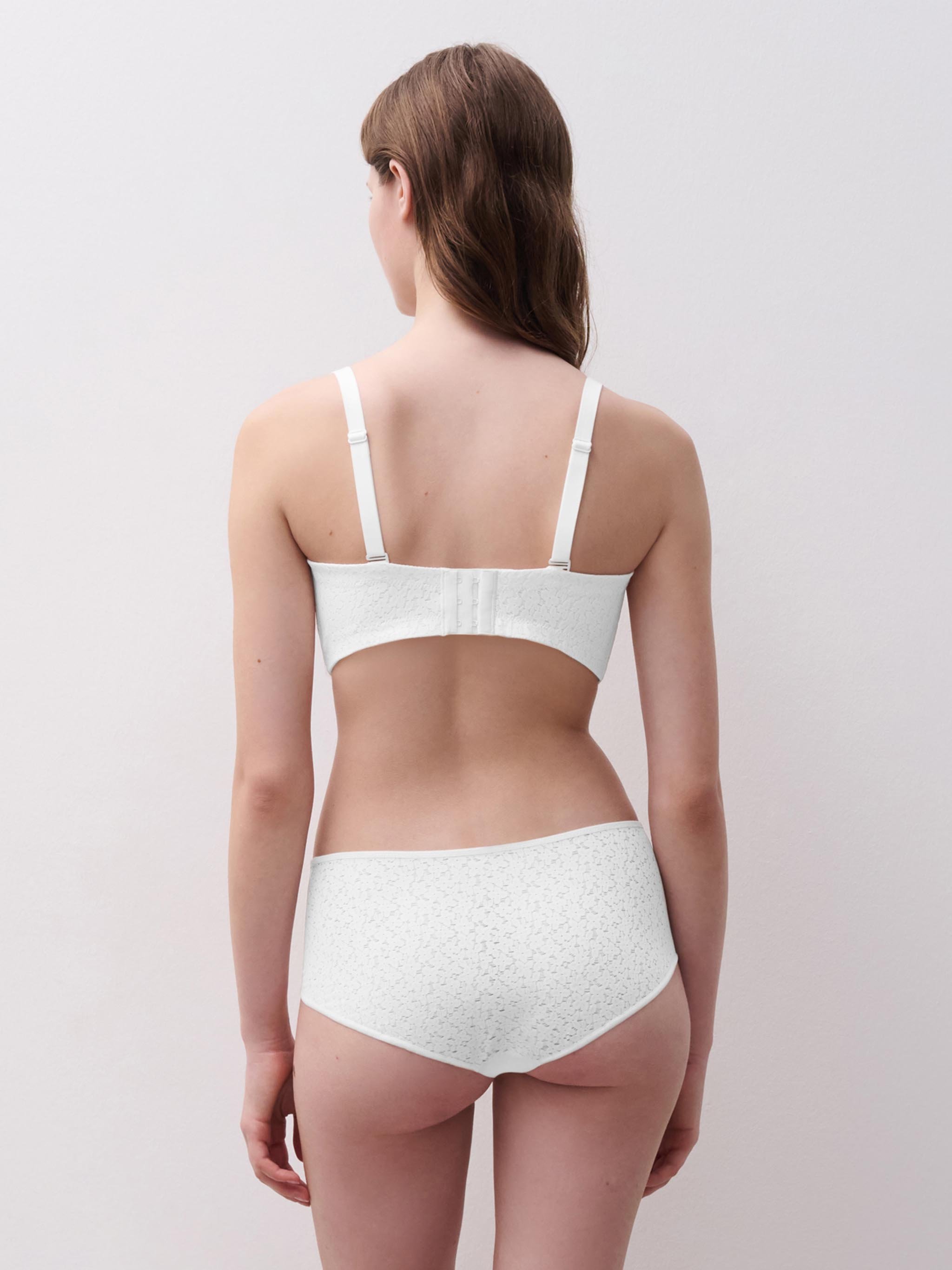 Bandeau bra with cups and removable straps CHANTELLE White