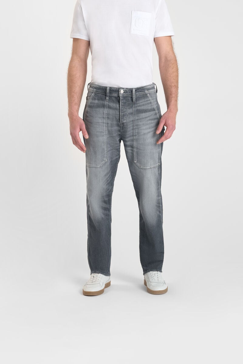 Loose-Fit Buttoned Jeans LE TEMPS DES CERISES Grey