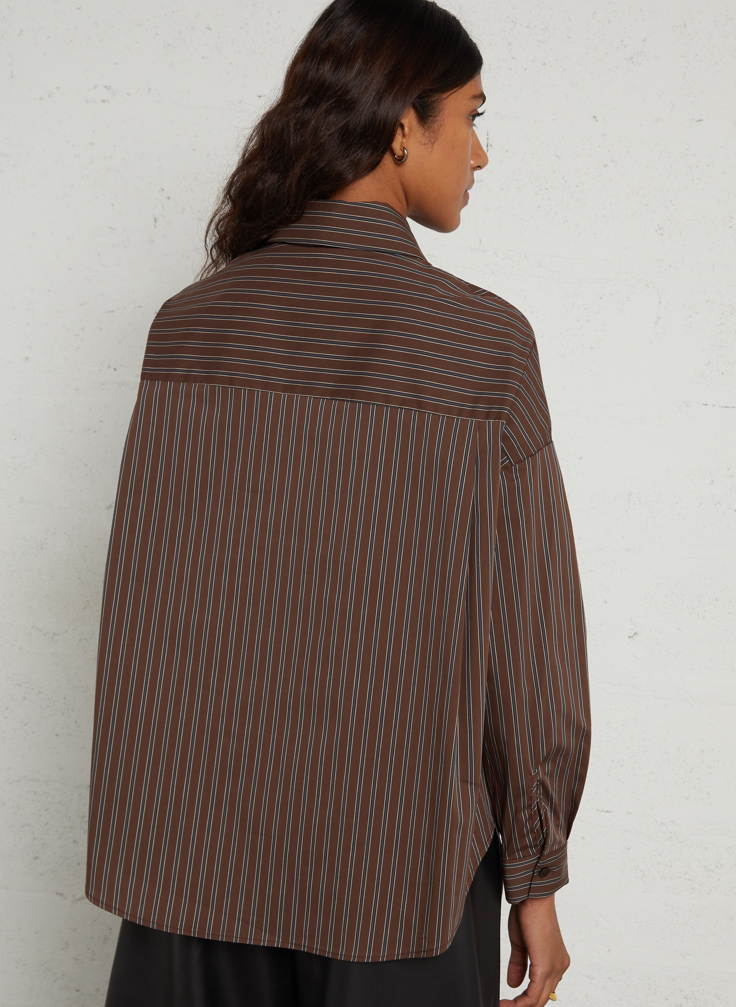 Bermuda droit ample effet cuir avec ceinture IMPERIAL Noir