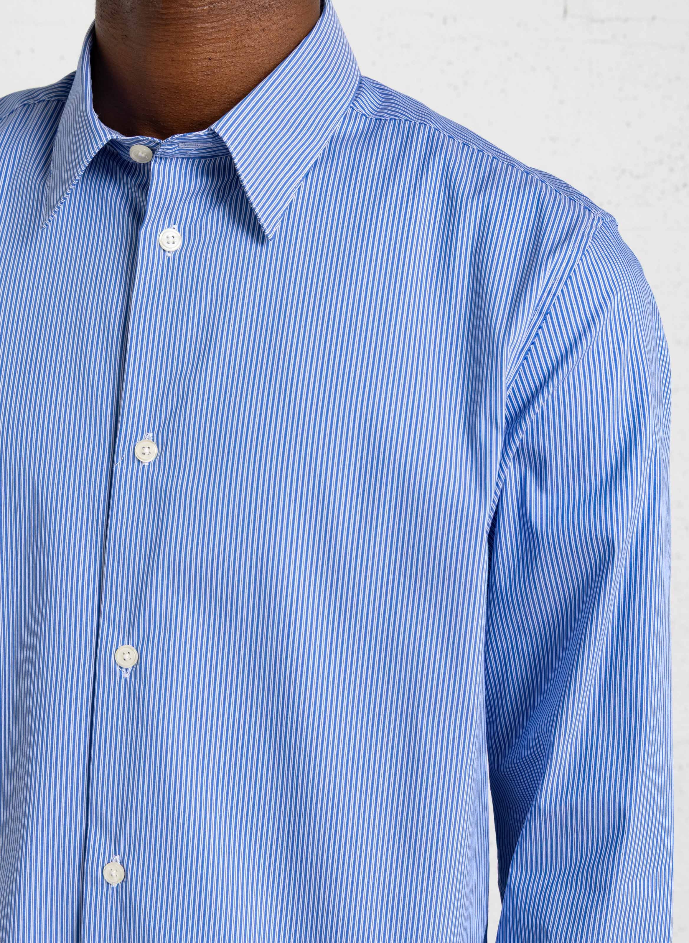 Chemise col classique en cootn AU PRINTEMPS PARIS Bleu