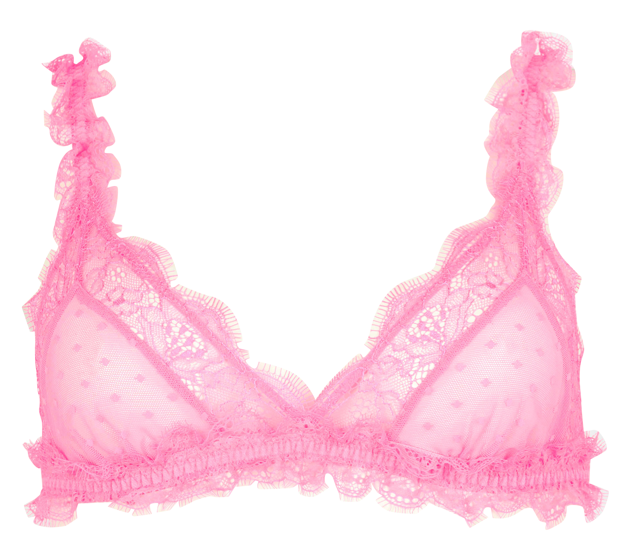 Bralette triangle en dentelle LOVE STORIES Rose