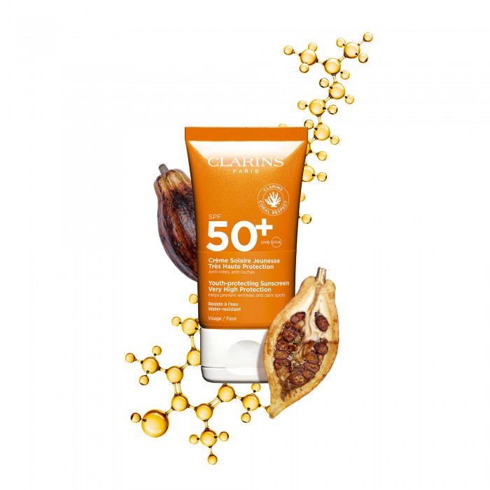 Crème Solaire Jeunesse Très Haute Protection Visage SPF 50+ CLARINS No color