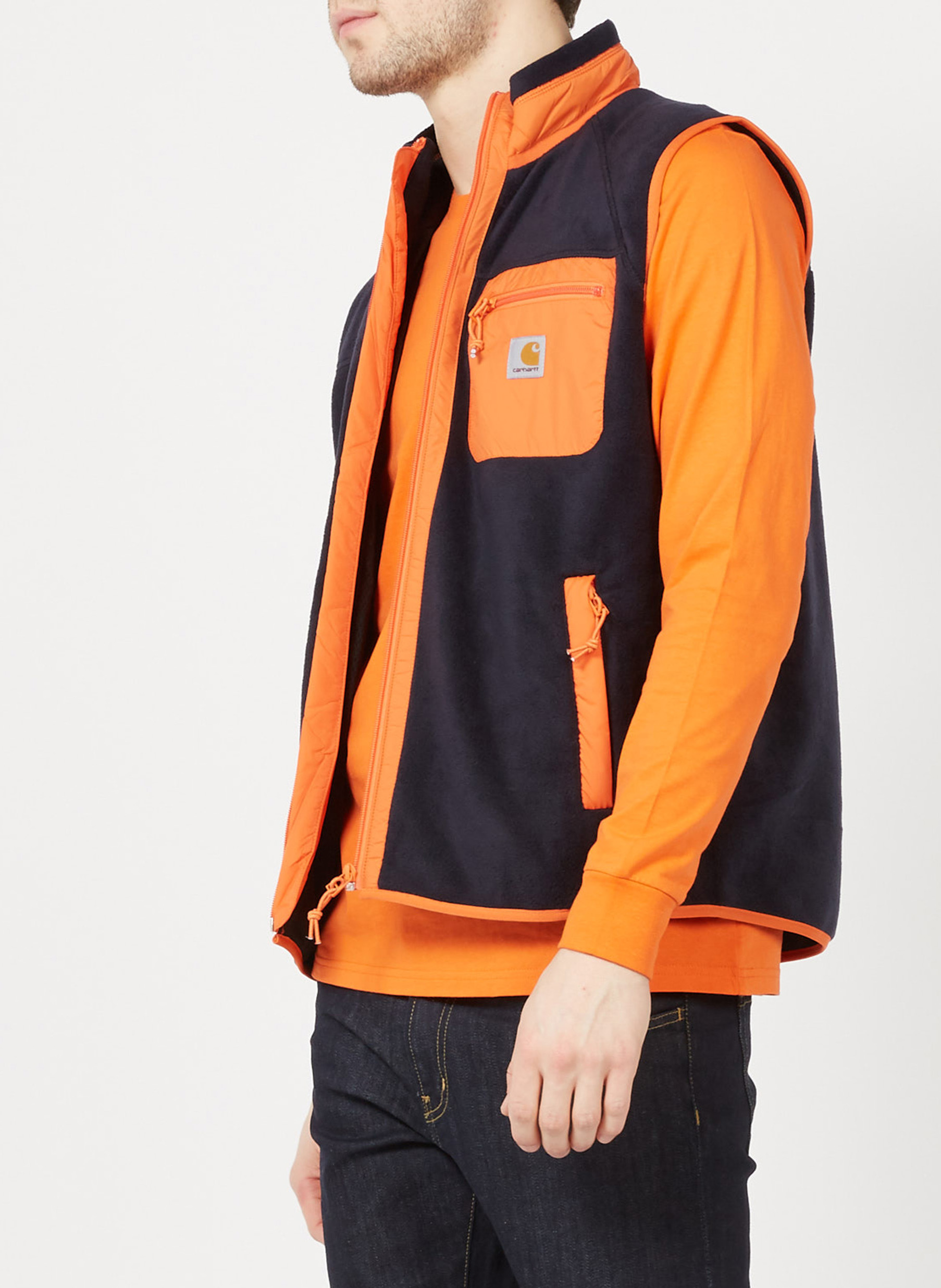 Fleece bodywarmer CARHARTT WIP Orange