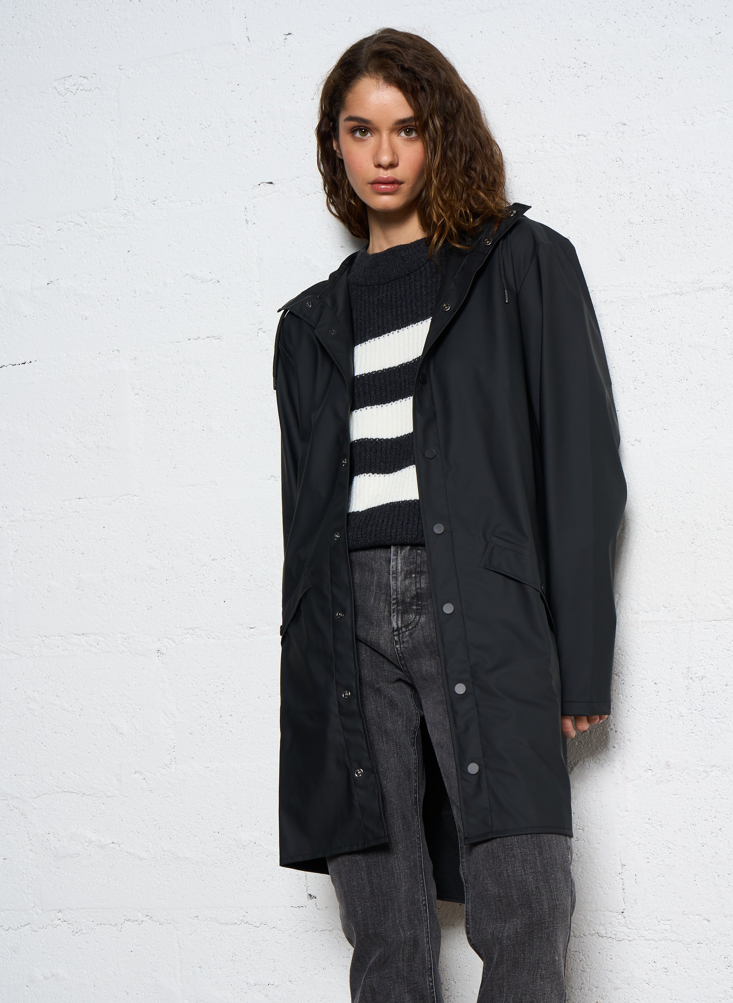 Hooded waterproof windcheater RAINS