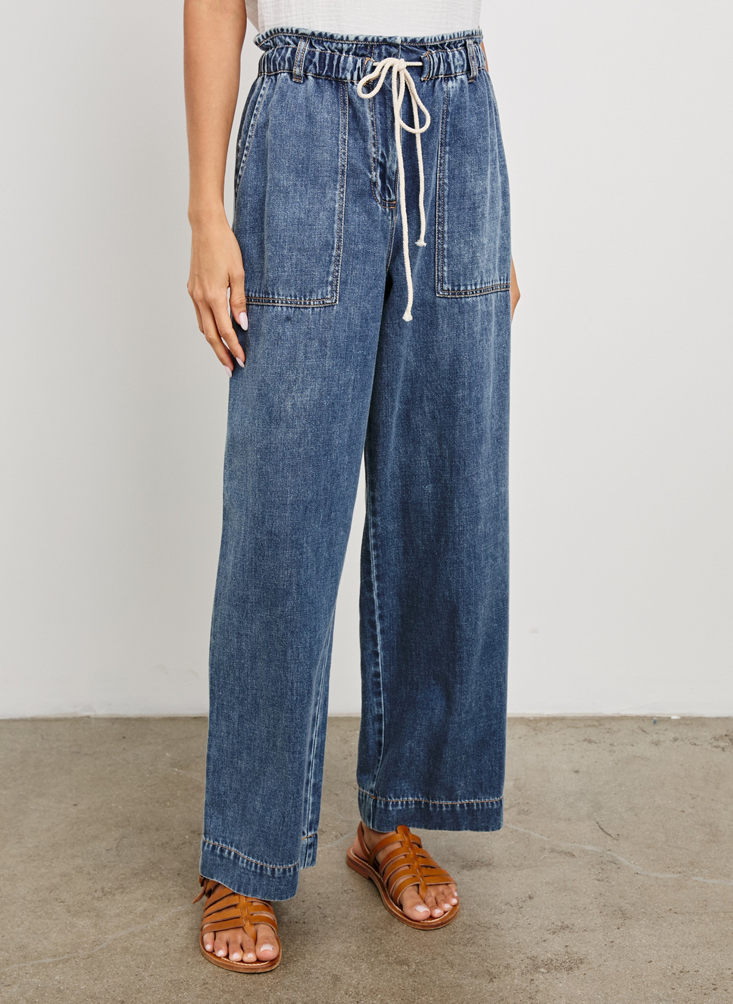 Cotton-blend chinos RAILS Blue