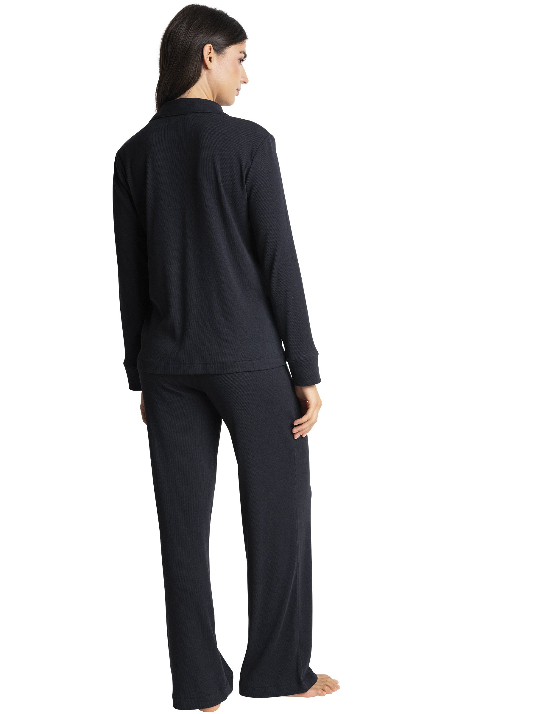 Long-sleeve pajama top PASSIONATA Black