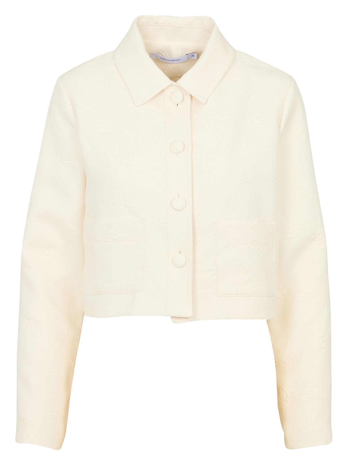 Veste courte col classique  Blanc