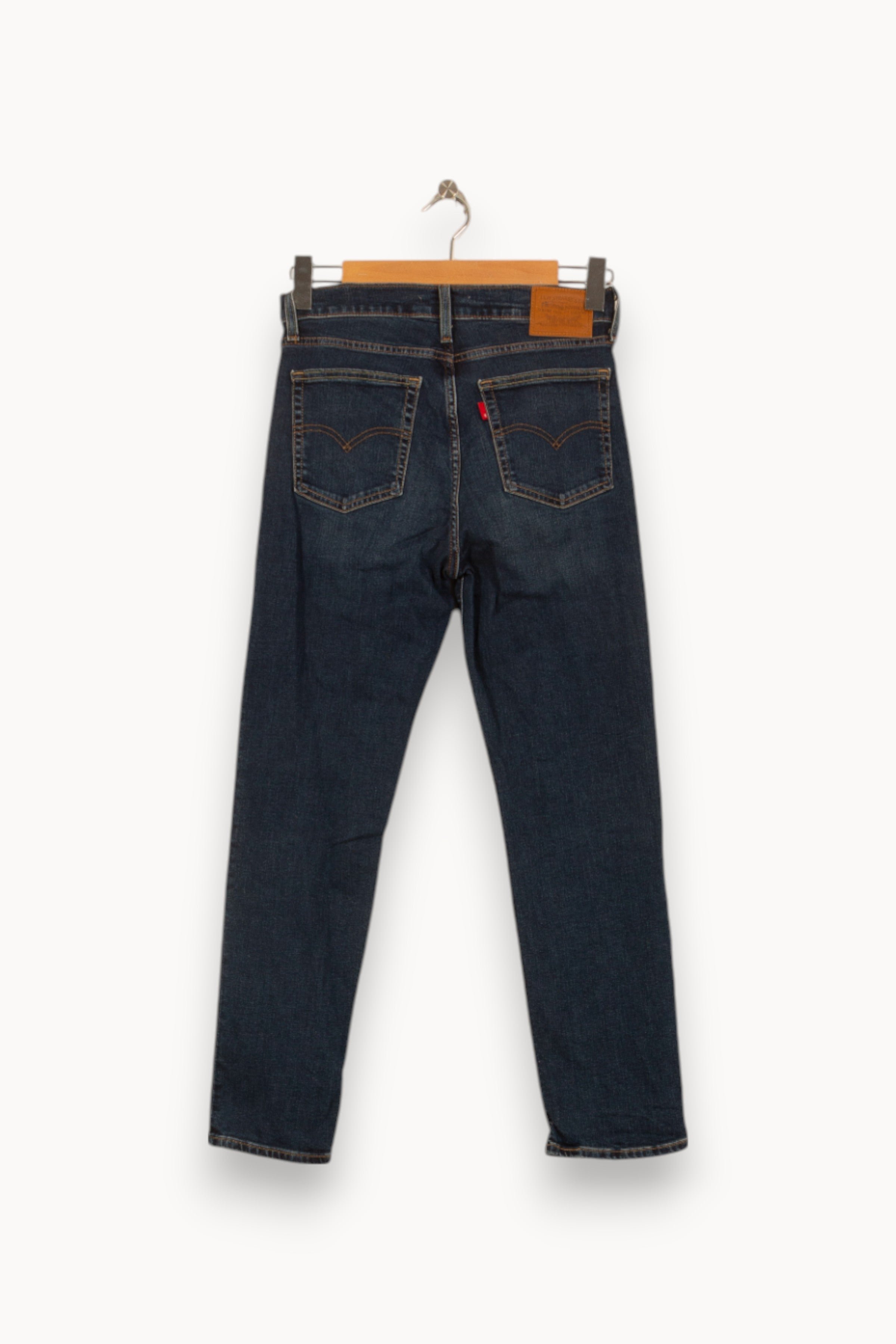 Cropped slim jeans with studs LEVI'S - Seconde main Blue