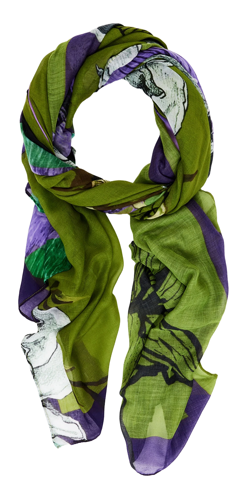 Foulard à imprimé floral DESIGUAL Vert