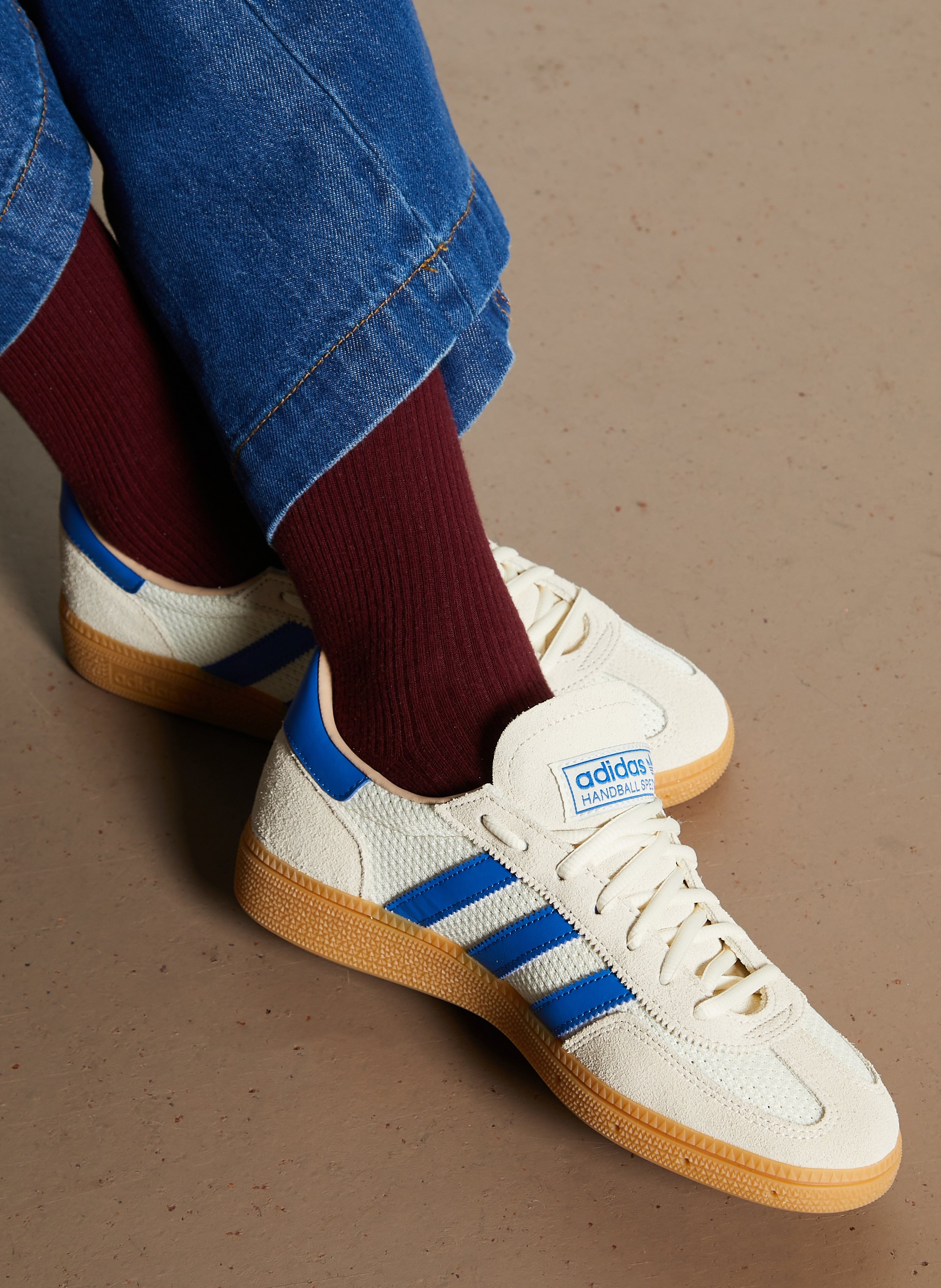 Baskets basses à lacets ADIDAS Beige