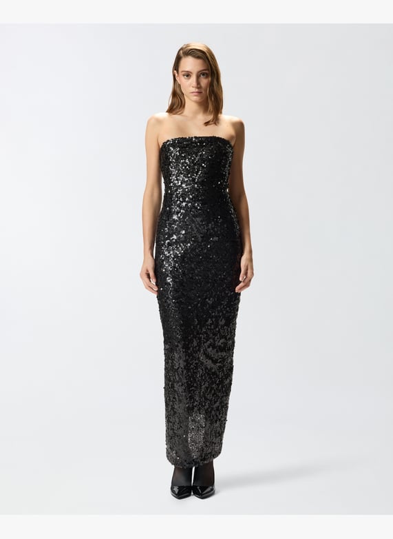 Long dress with sequins Black Pinko - Women | Place des Tendances Long dress with sequins Black Pinko - Women | Place des Tendances