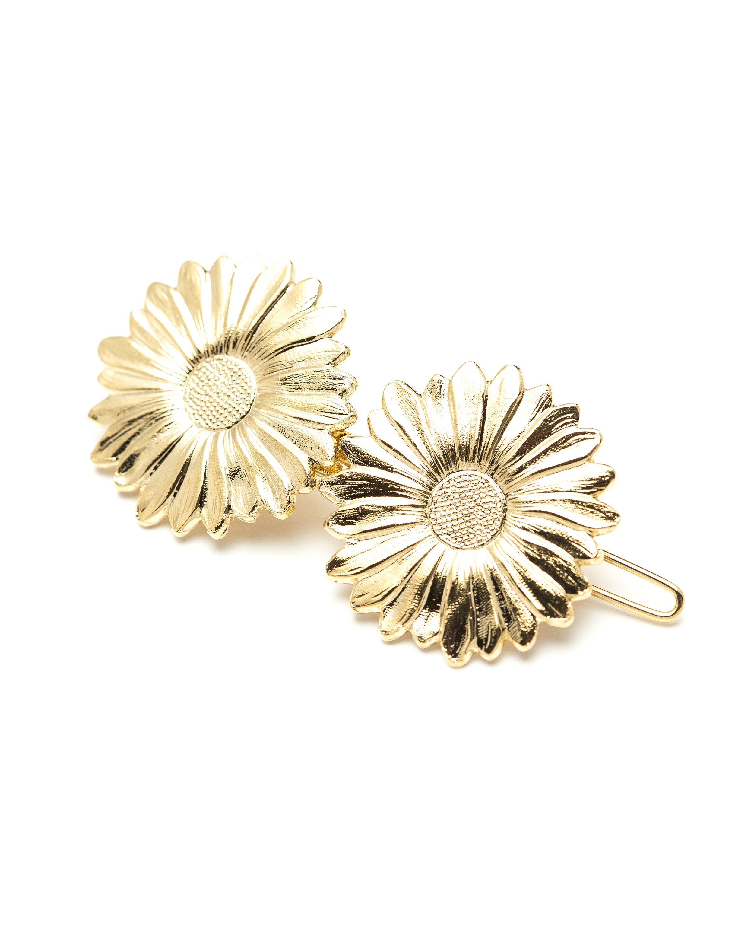 HESPÉRIS - fine gold-plated flower hair slide MONSIEUR SIMONE