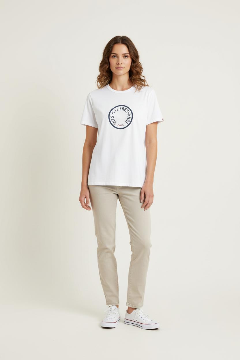 Tommy Badge T-shirt INES DE LA FRESSANGE - Seconde main White