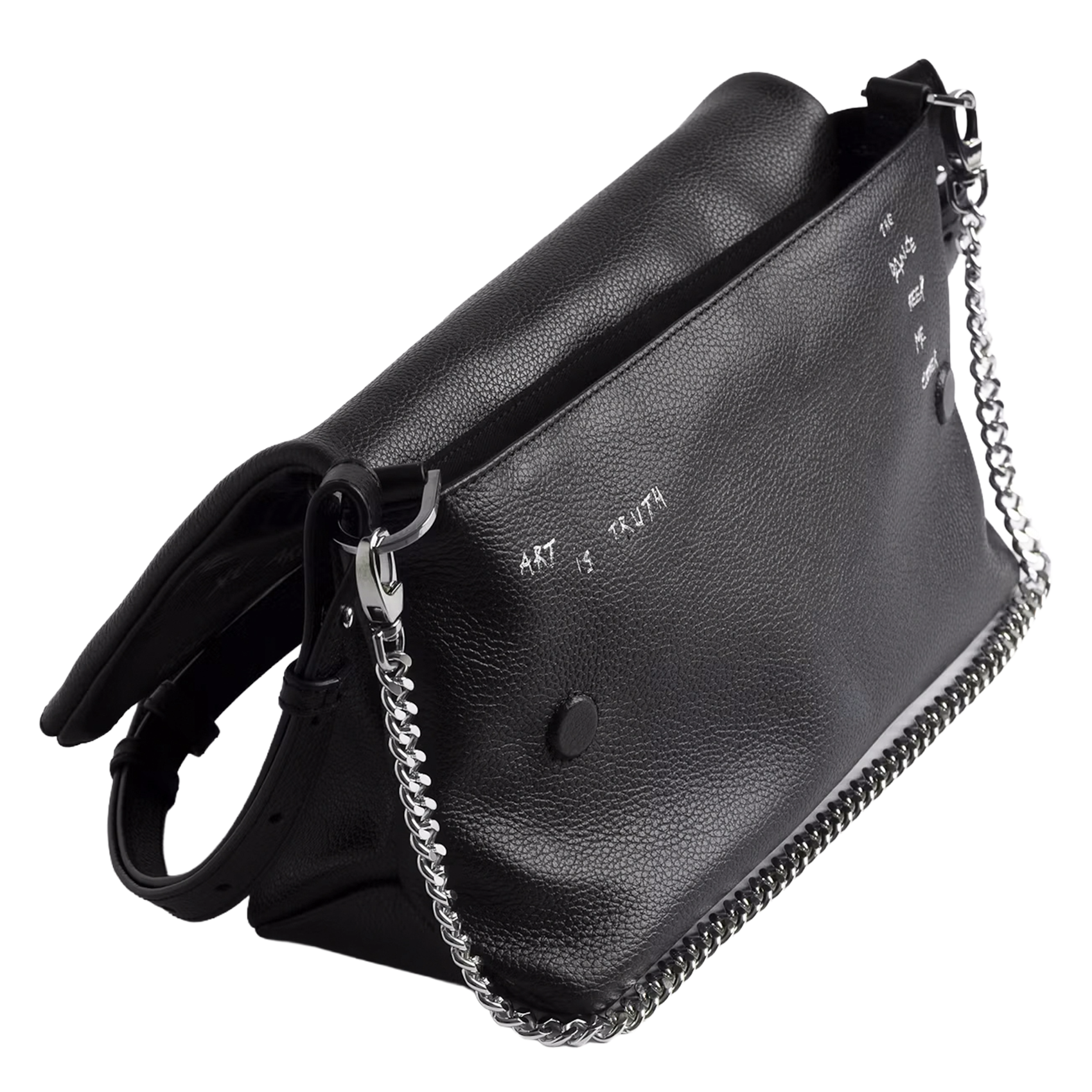 Leather clutch bag ZADIG&VOLTAIRE Black