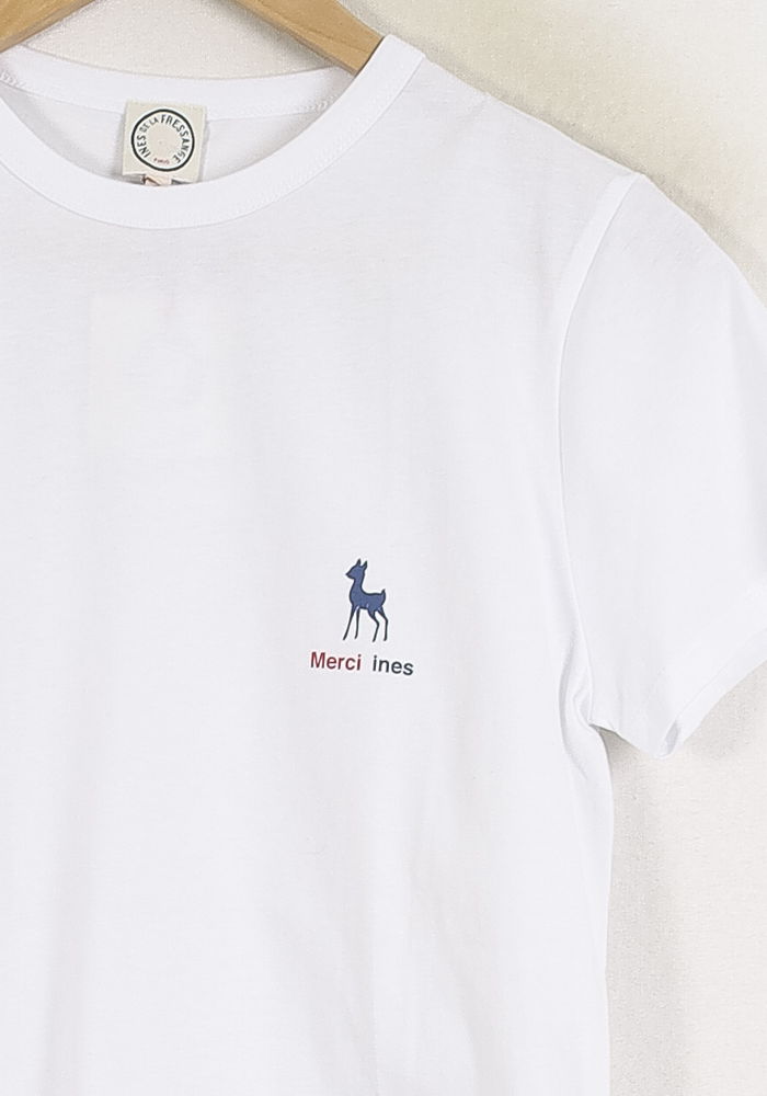 Tommy Badge T-shirt INES DE LA FRESSANGE - Seconde main White