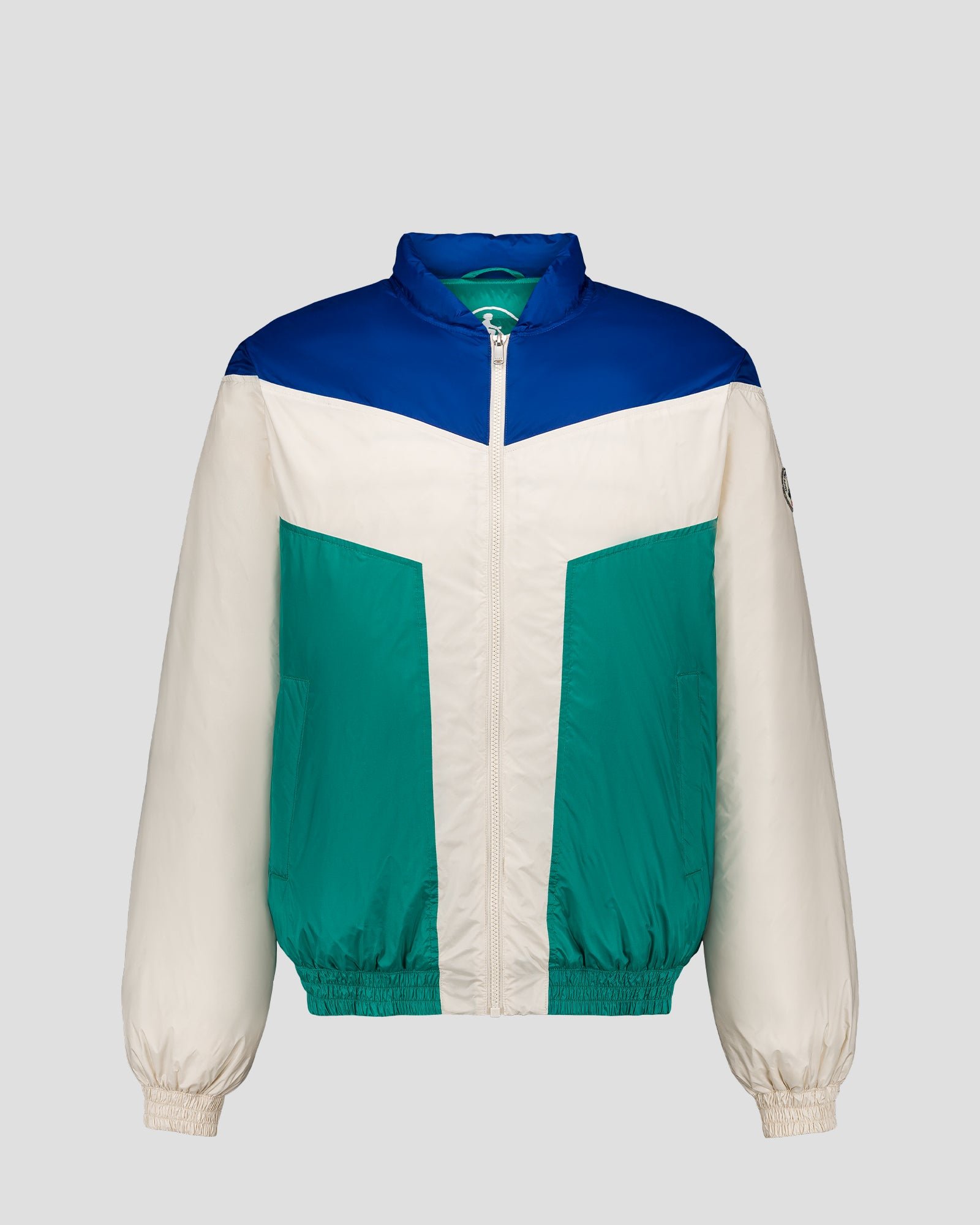 Puffer jacket in cobalt/persian green spirit joan. JOTT Blue