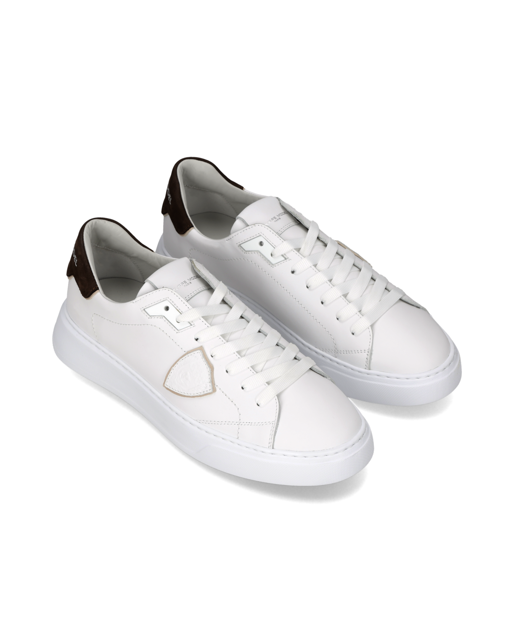 Tennis Temple Sneakers. PHILIPPE MODEL Brown