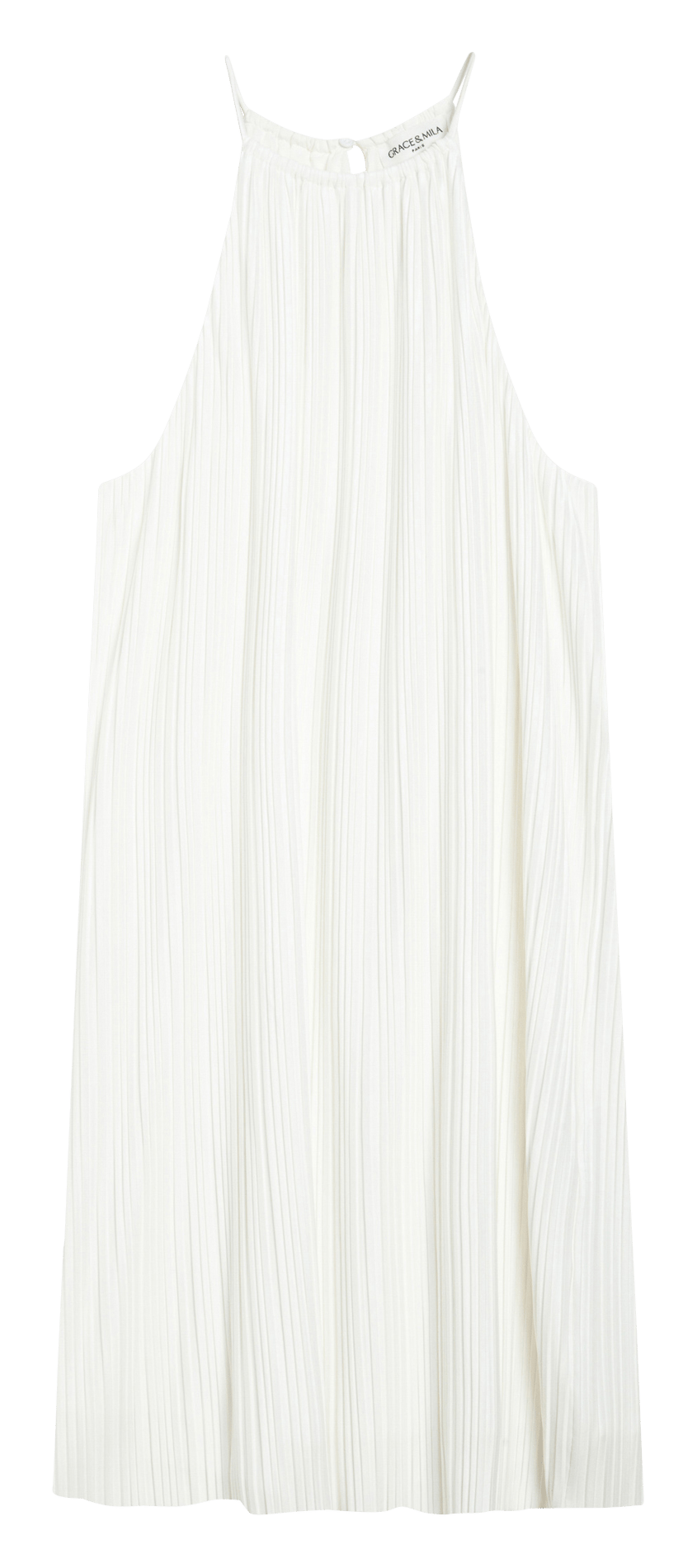 Robe courte col rond GRACE ET MILA Beige