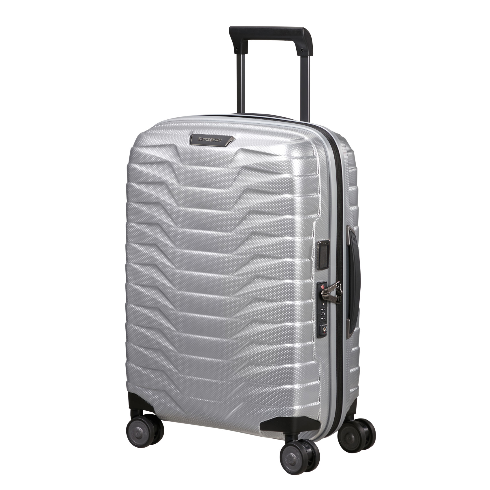 Proxis 4-wheel carry-on suitcase size S  Silver