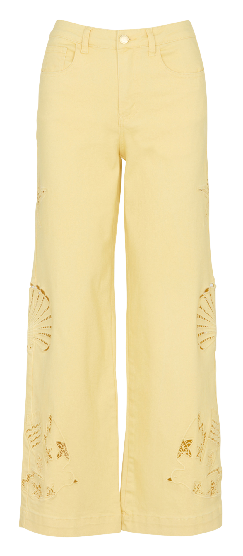 Drapierte Bluse aus Stretch-Baumwolle LA PETITE ETOILE Gelb