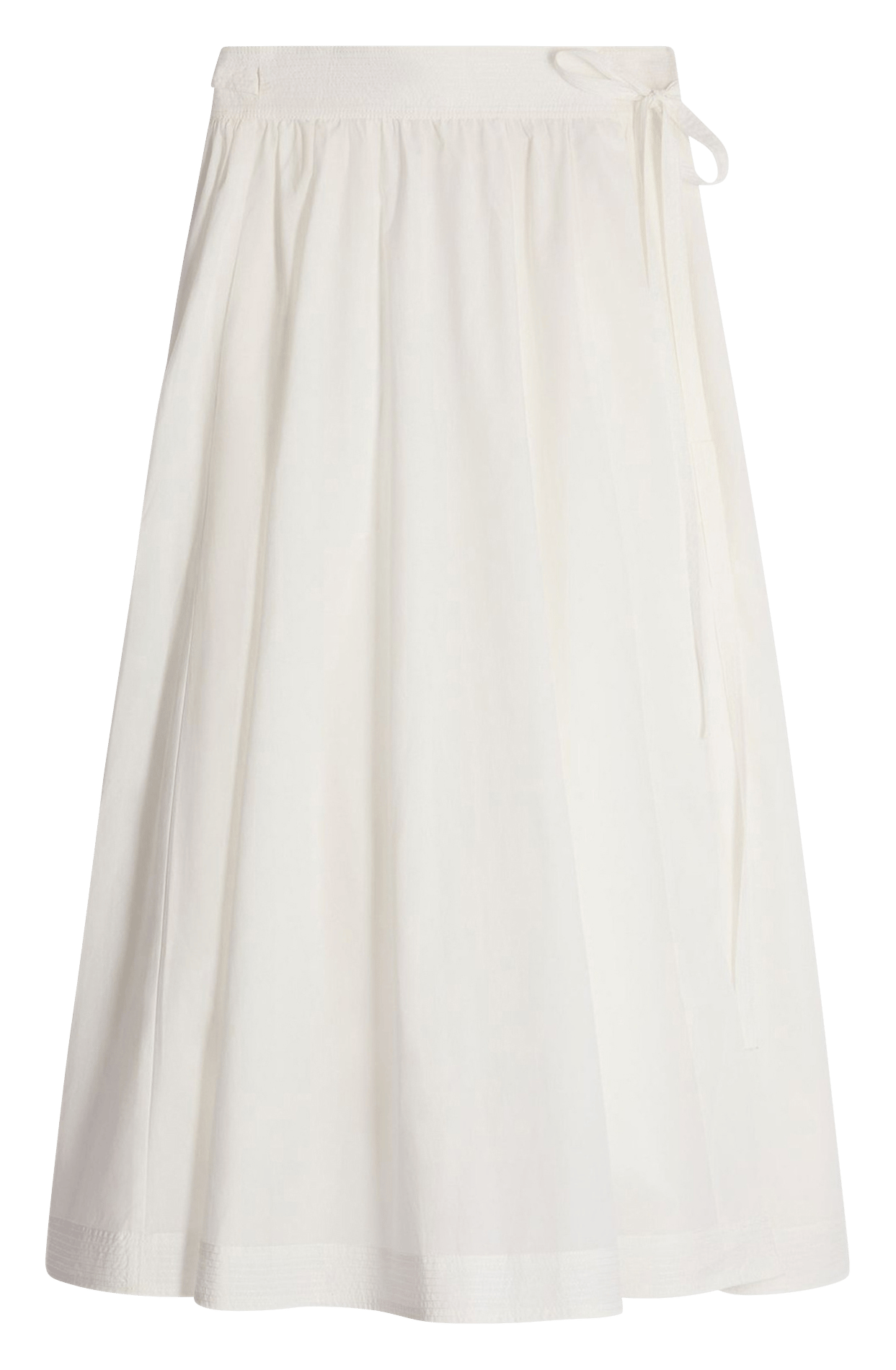 Jupe longue taille haute unie VANESSA BRUNO Blanc