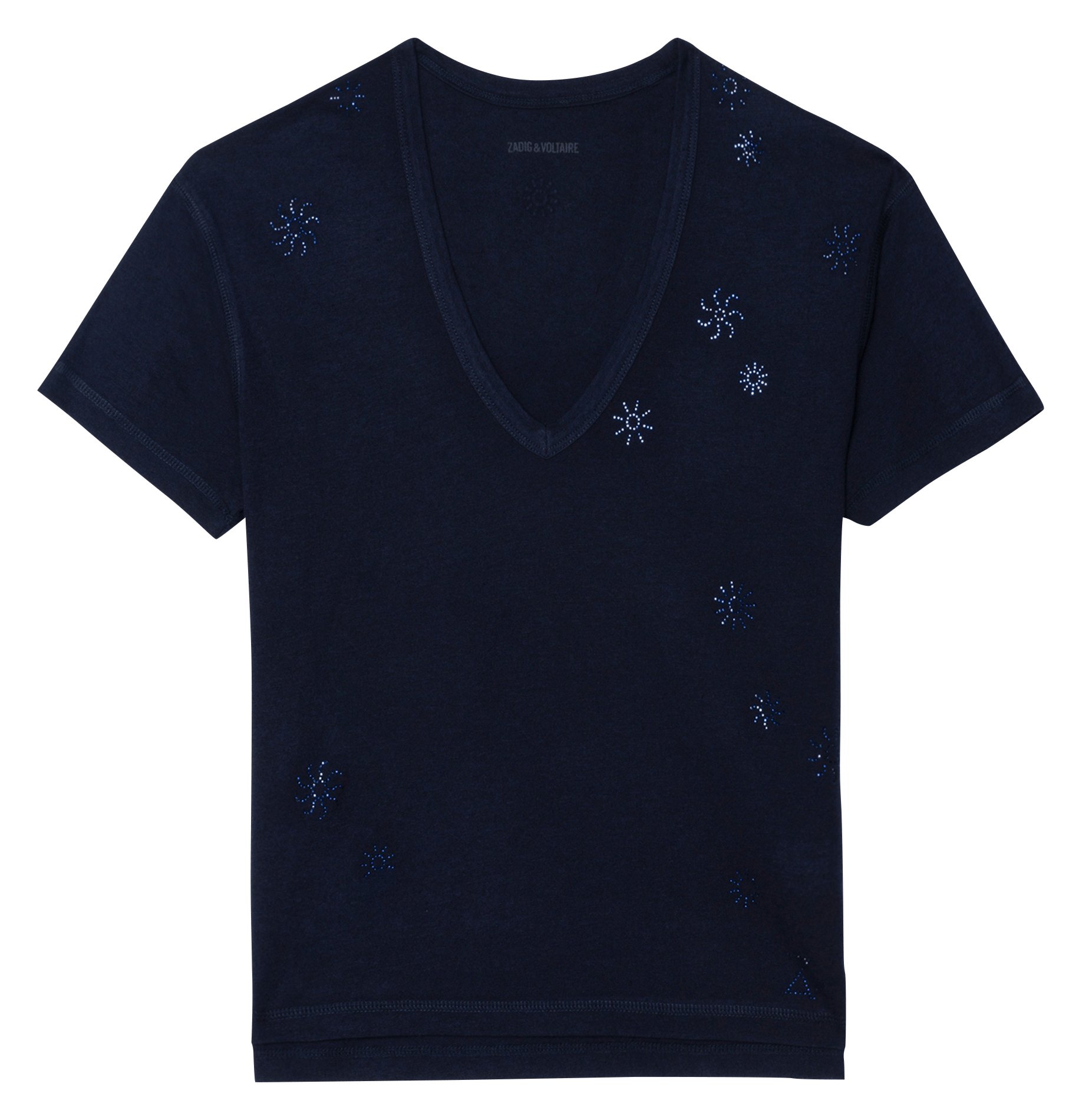 Tee-shirt col V  ZADIG&VOLTAIRE Bleu