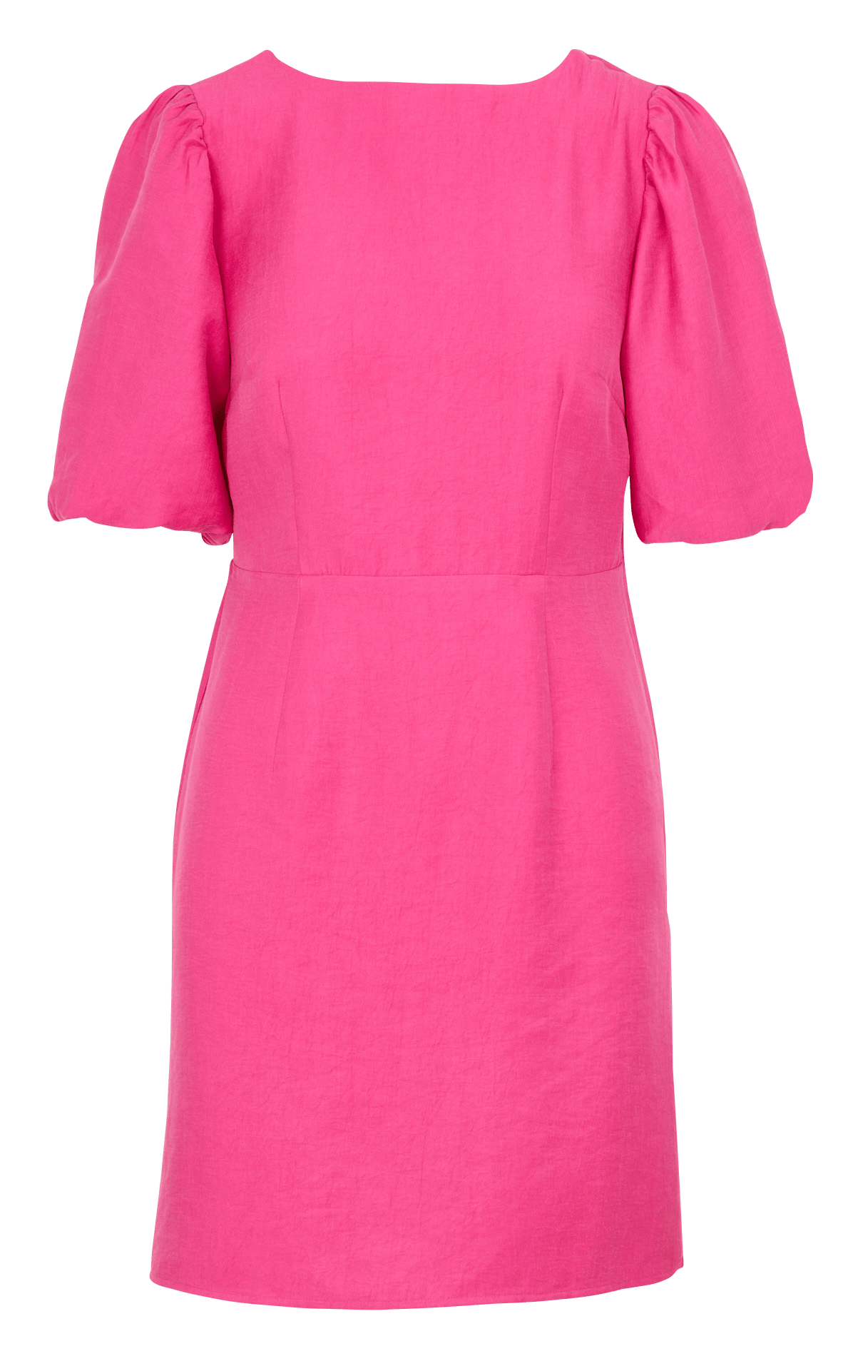 Vestido corto holgado con cuello de pico MAISON 123 Rosa