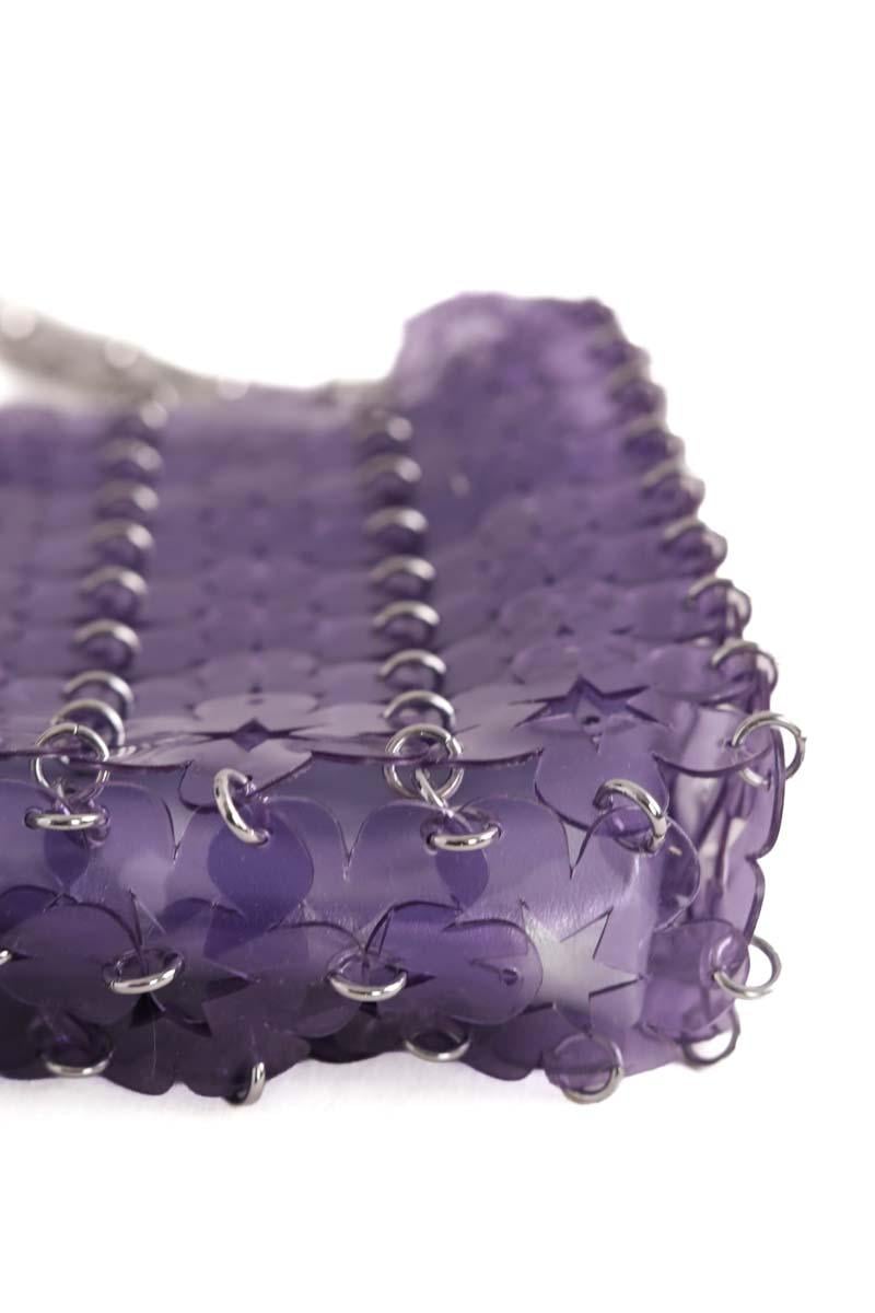 Shoulder bag nano 1969 PACO RABANNE - Seconde Main Purple