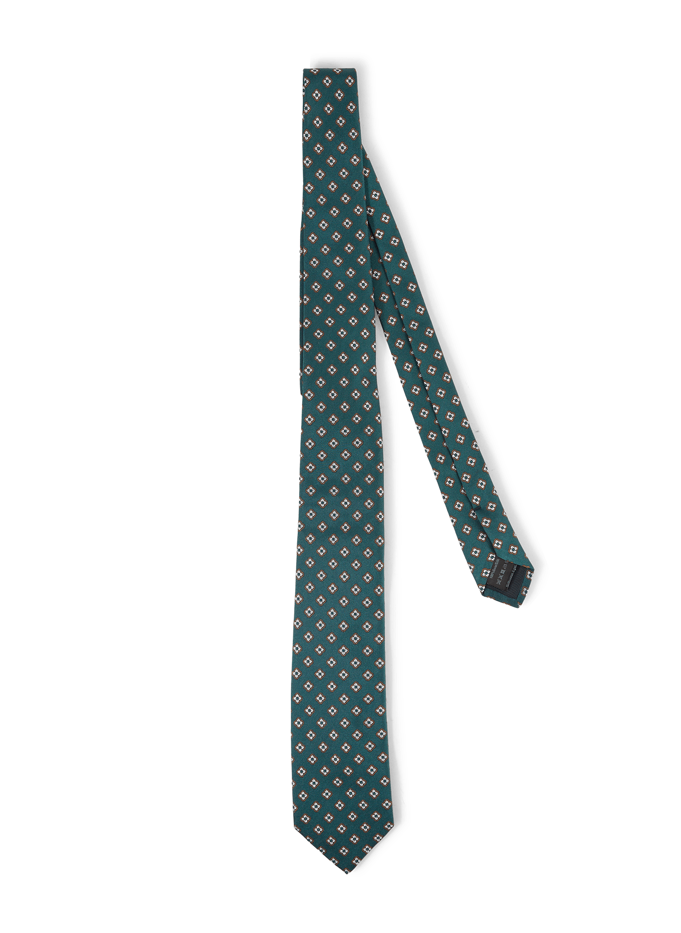 Printed silk tie AU PRINTEMPS PARIS Multicolored