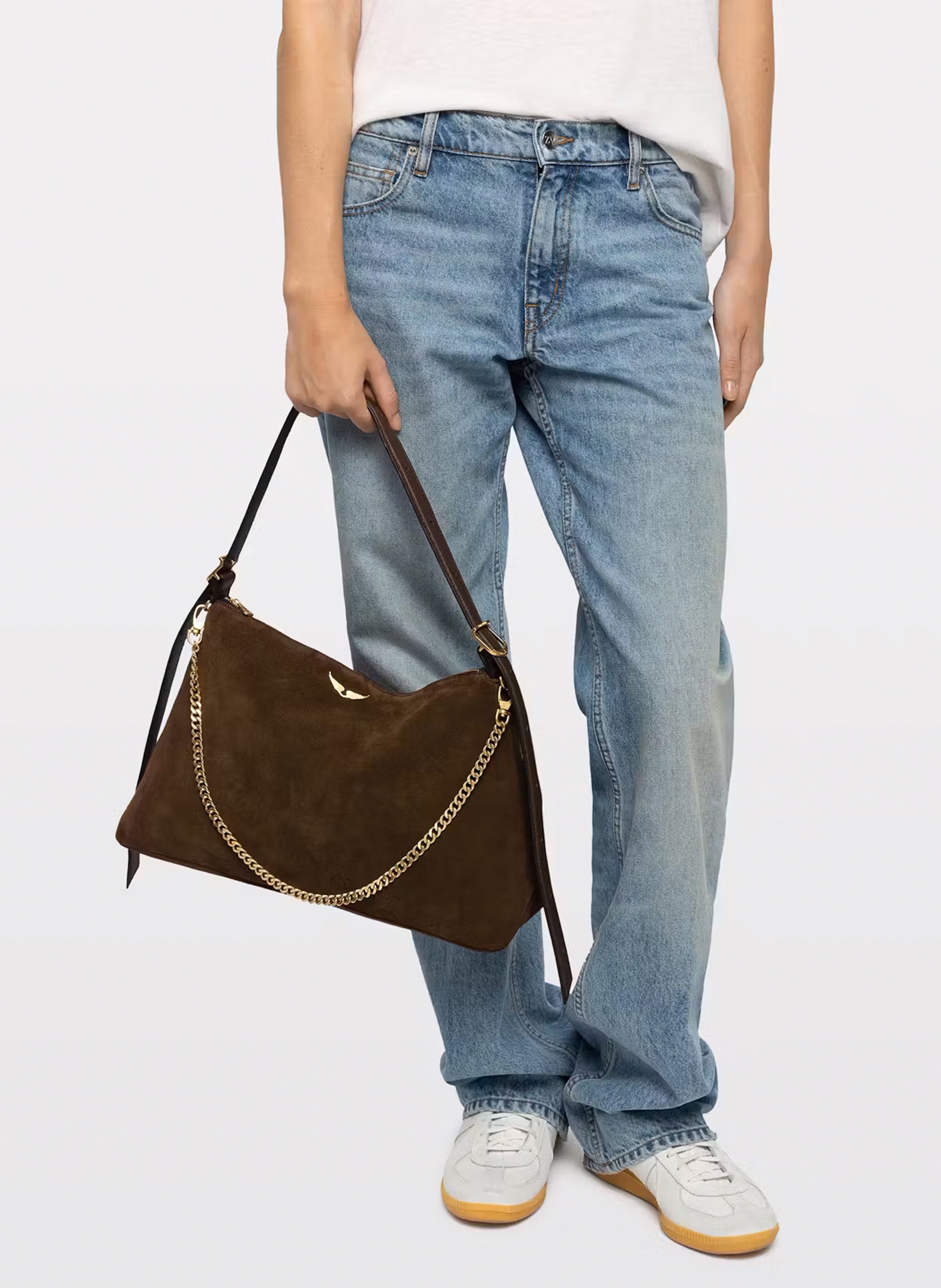 Sac à main en cuir ZADIG&VOLTAIRE Marron