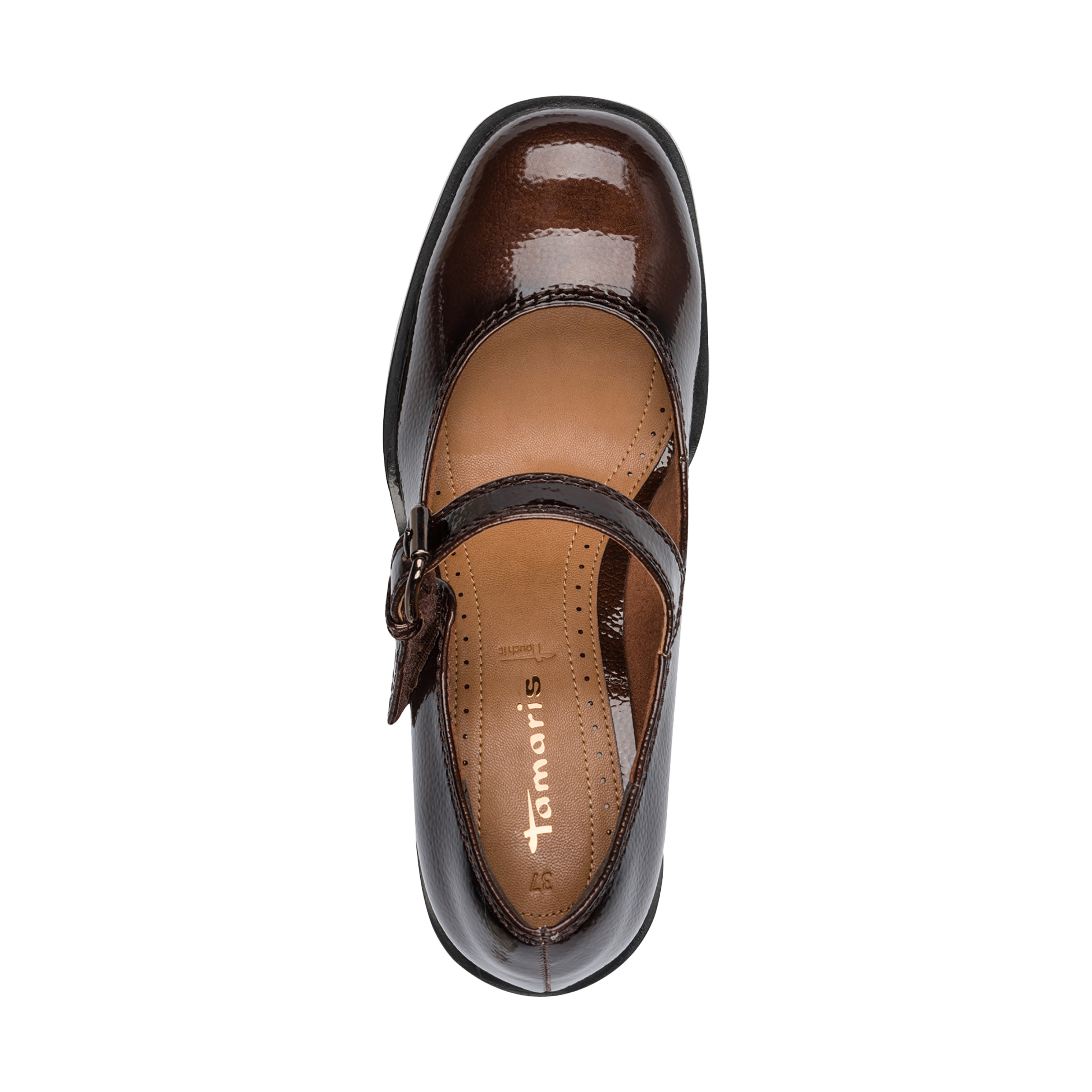 Strappy heeled pump TAMARIS Brown