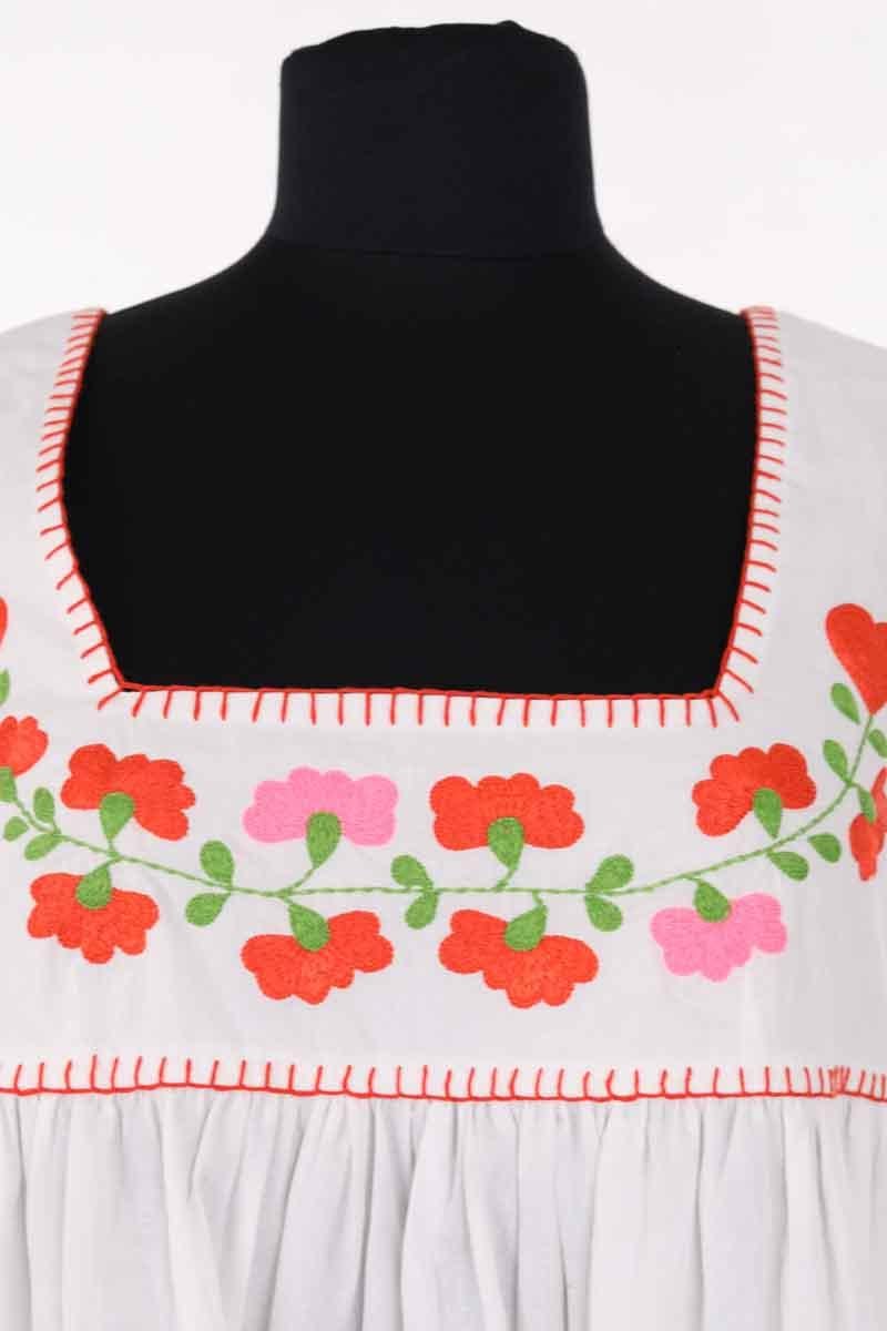 Embroidered dress Manoush - Seconde Main White