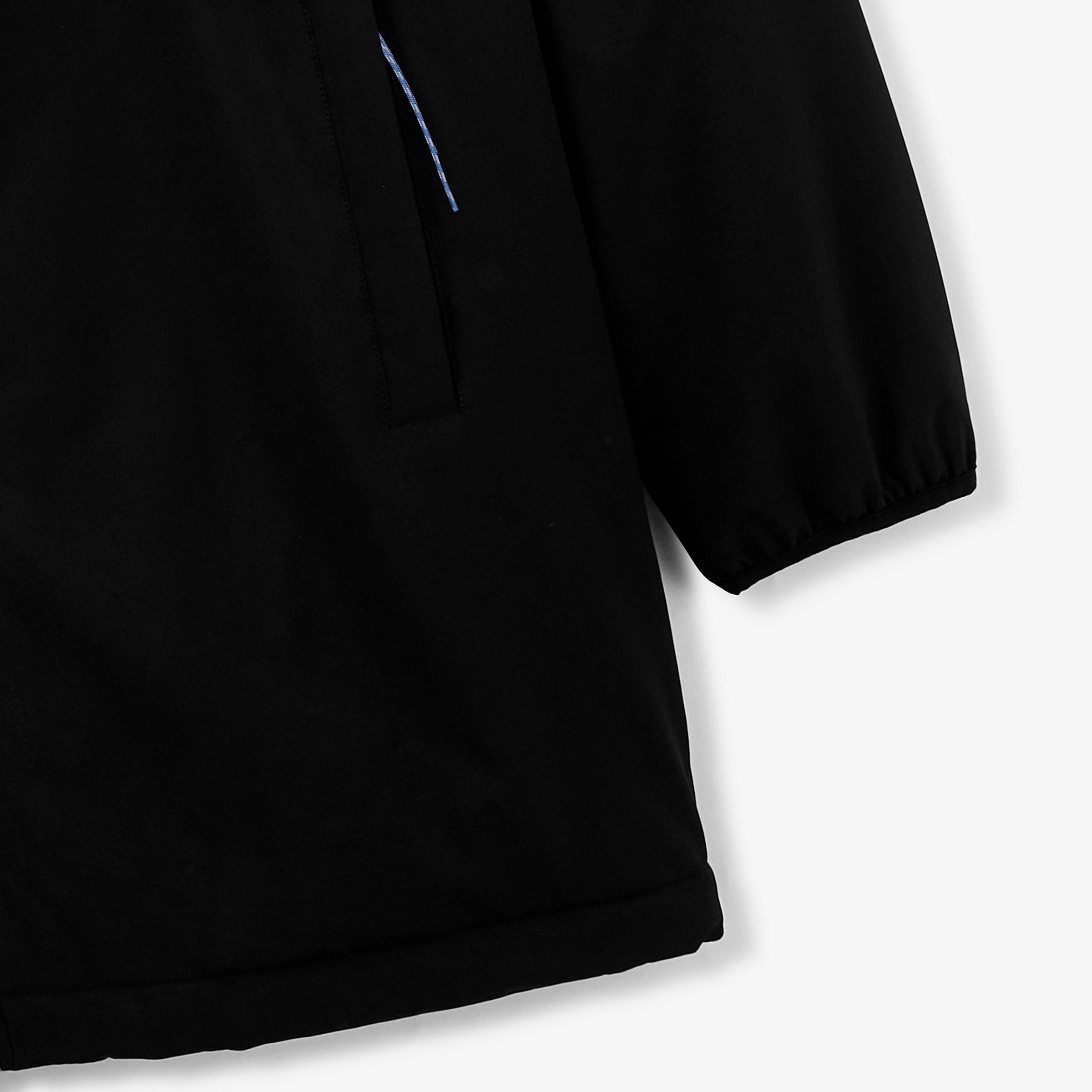 Water-repellent parka with fleece-lined hood SERGE BLANCO Black