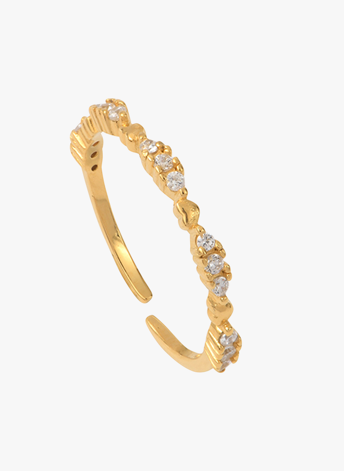 CAROLINE NAJMAN Ring aus Messing in Golden
