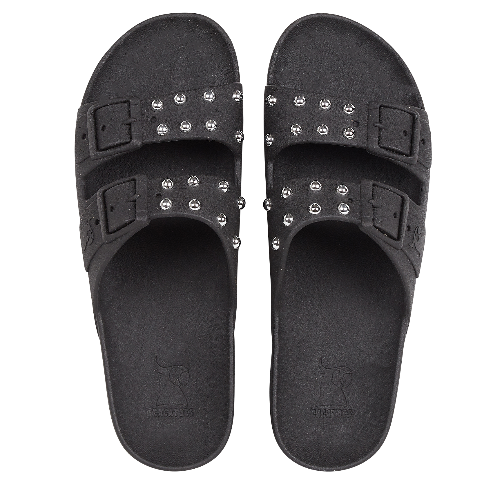 Platte sandalen met studs CACATOES DO BRASIL Zwart