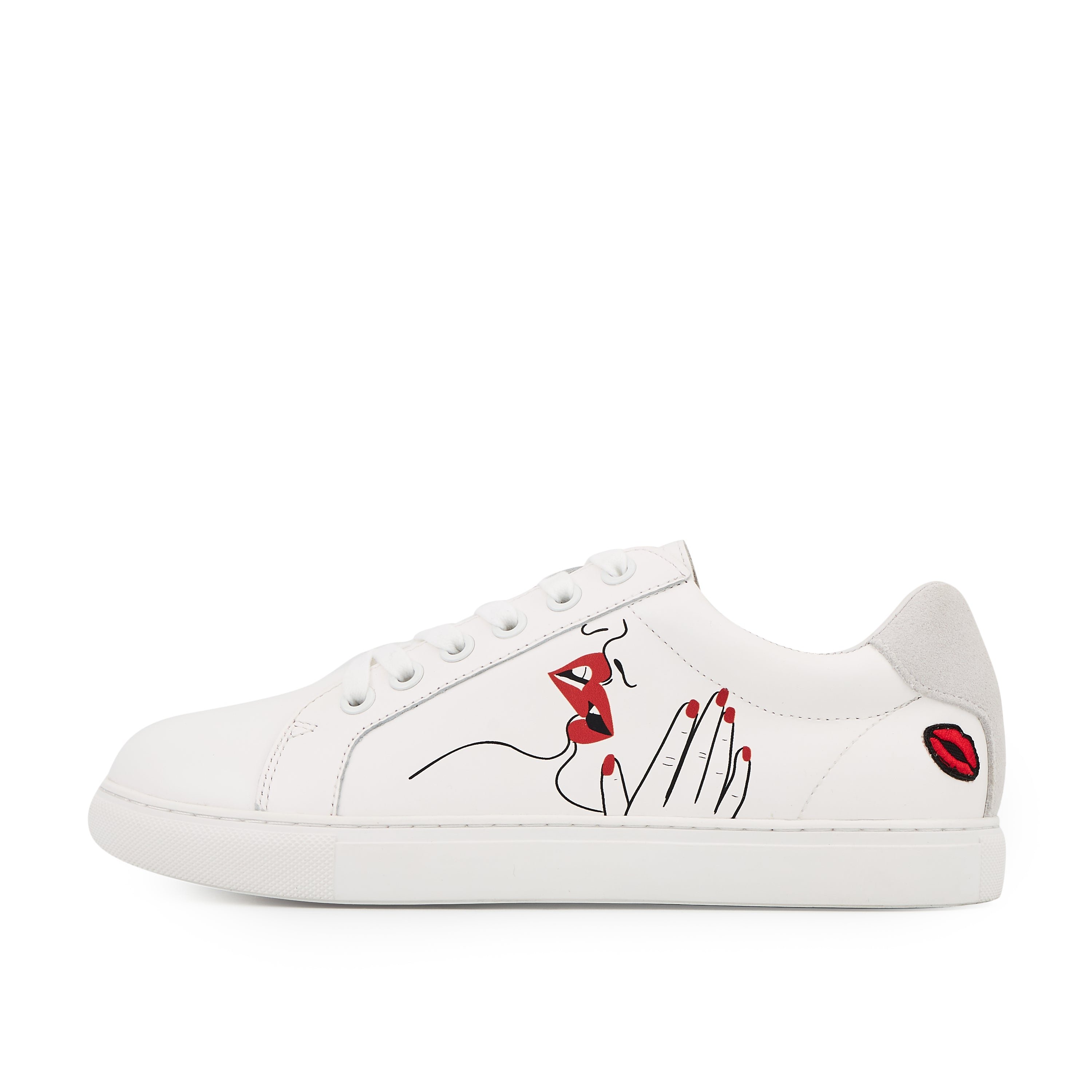 Leather sneakers BONS BAISERS PARIS White