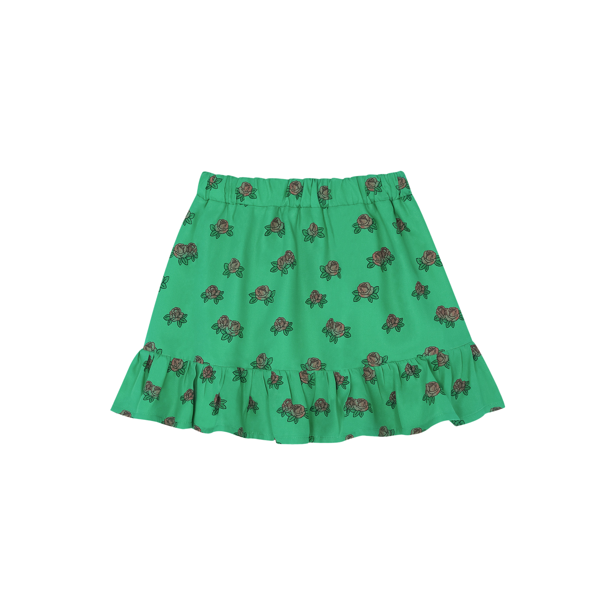 Short all-over tulip print skirt THE CAMPAMENTO Green
