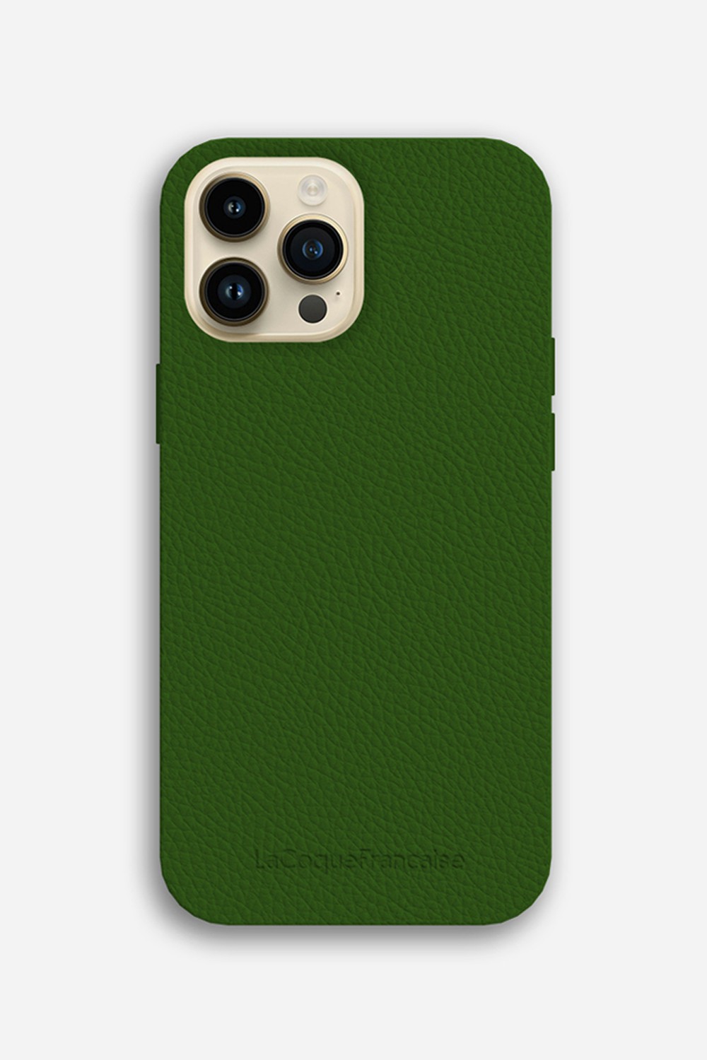 Leather phone case for iPhone 12 Pro Max LA COQUE FRANCAISE Green
