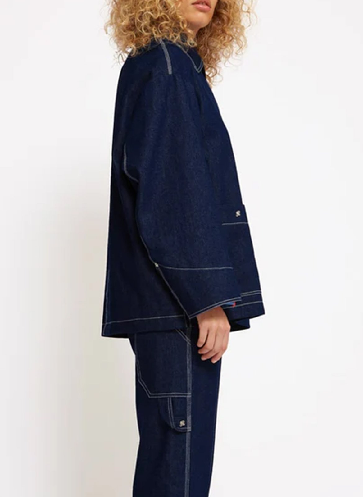 Veste oversize en coton ROSEANNA Bleu