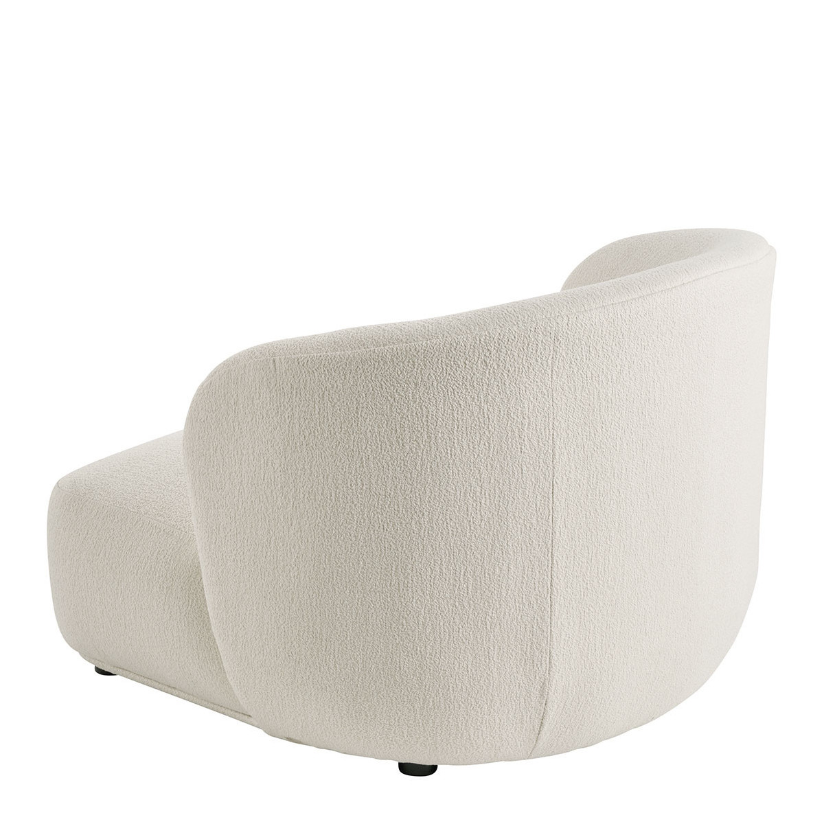Large bouclé armchair BLANC D'IVOIRE Beige