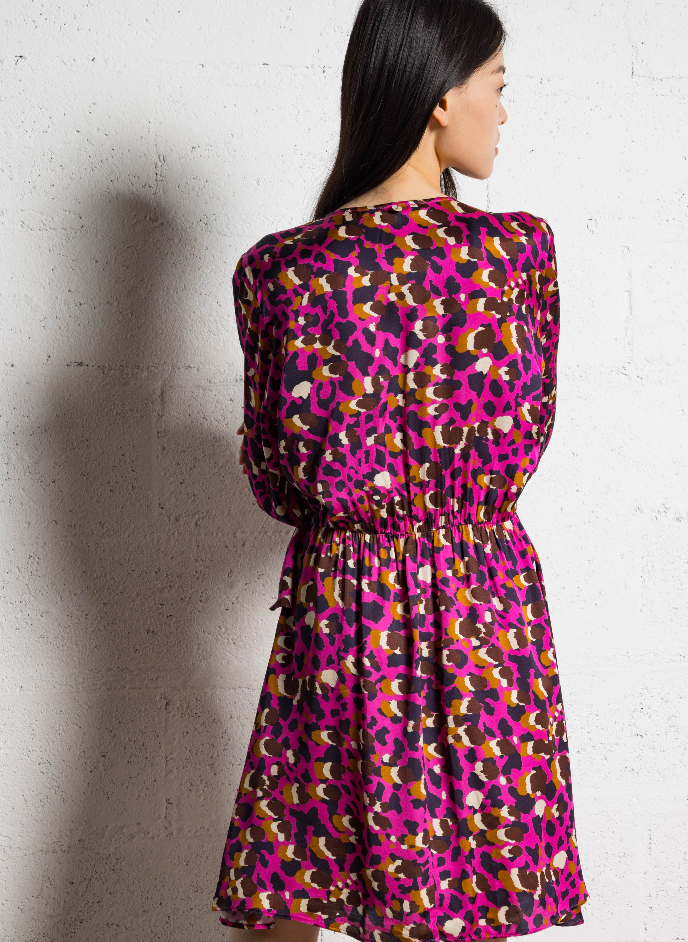 Crepe dress ONE STEP Pink