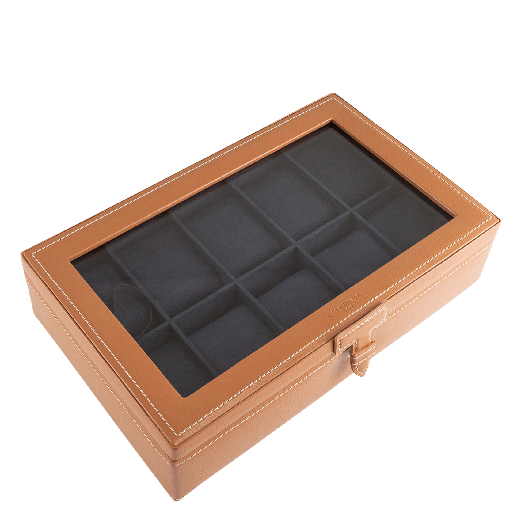 Lederen sieradendoos LE TANNEUR Beige