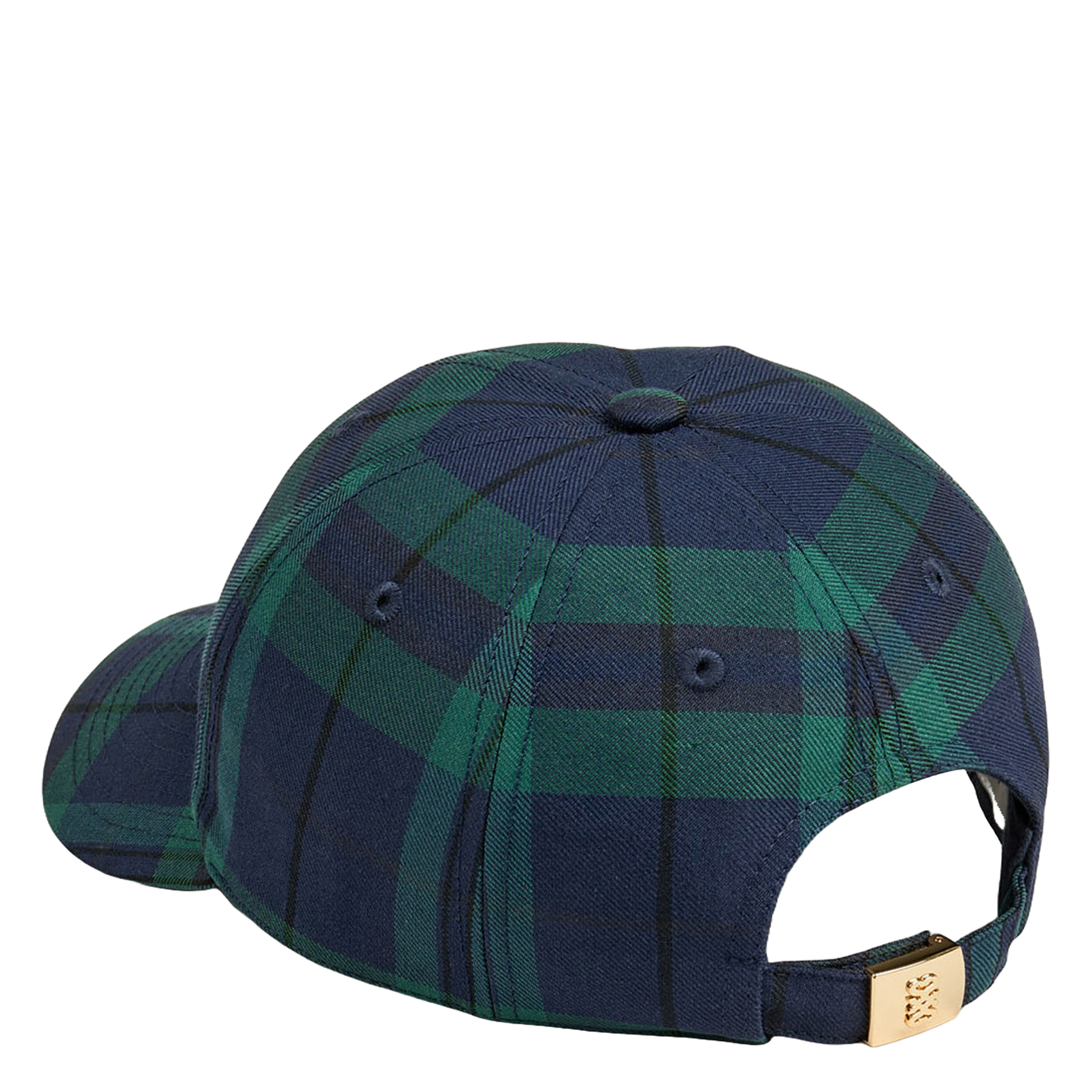 Cap with check pattern SANDRO Green