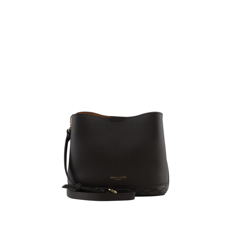Satchel - cowhide leather POURCHET Brown