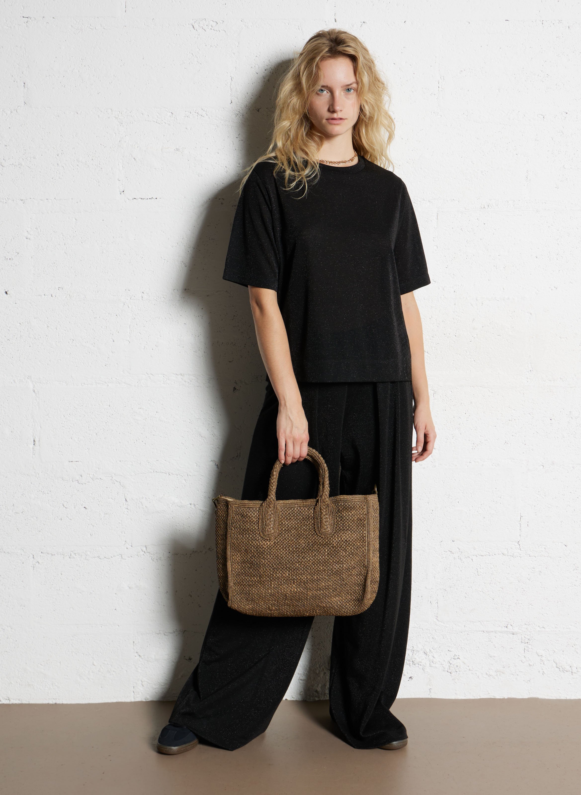 Raffia bag IBELIV Brown