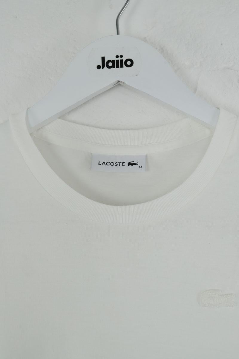 Cotton T-shirt LACOSTE - SECONDE MAIN White