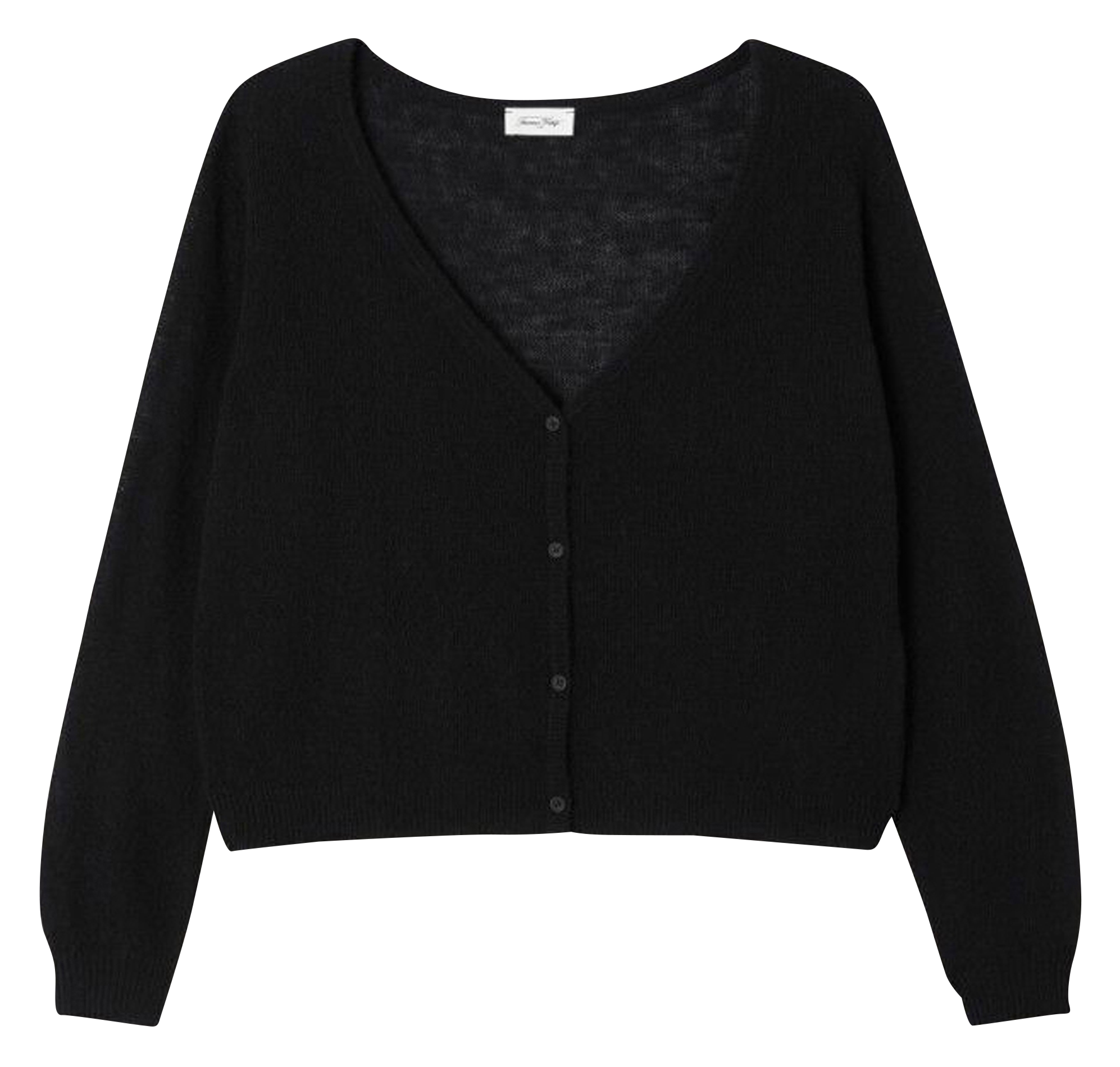 Gerade geschnittene Strickjacke DUMY Noir